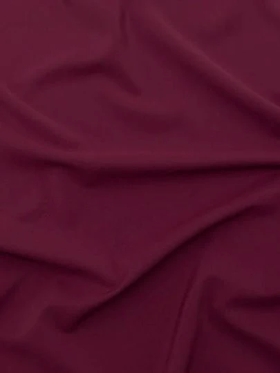 Burgundy Stretch Crepe - Image 4