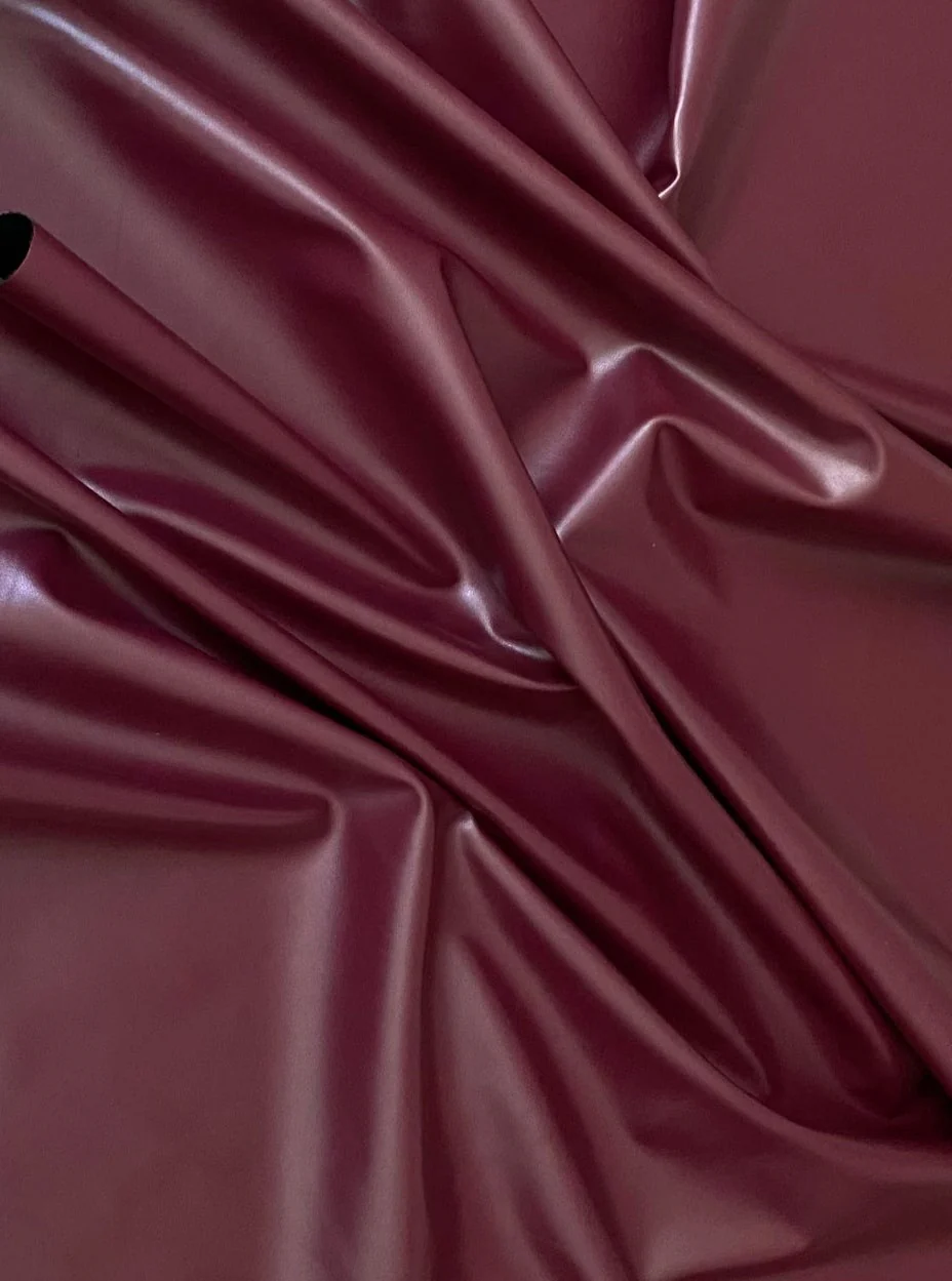 Burgundy Stretch Faux Leather - Image 10