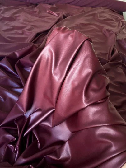 Burgundy Stretch Faux Leather - Image 11