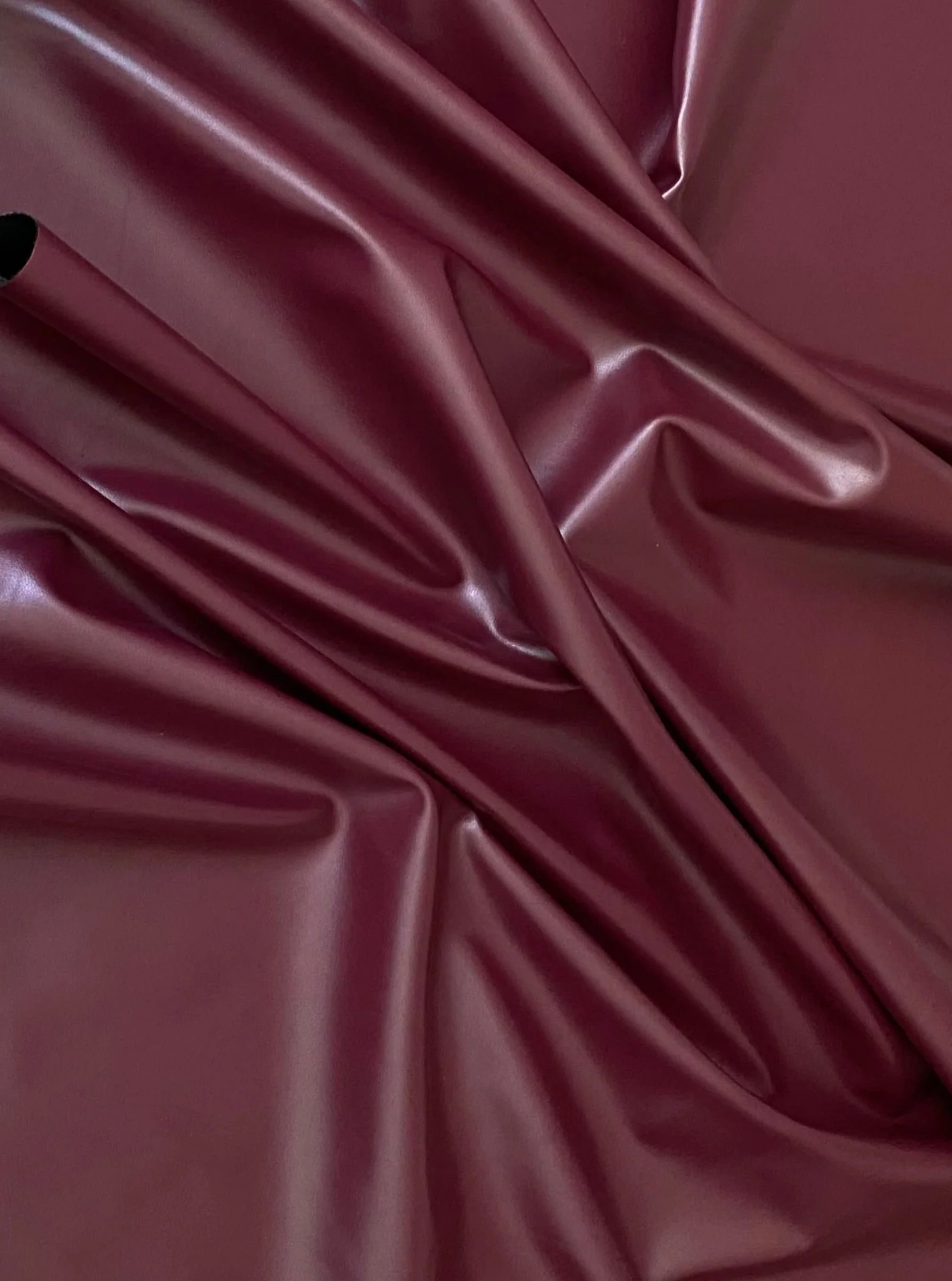 Burgundy Stretch Faux Leather - Image 12