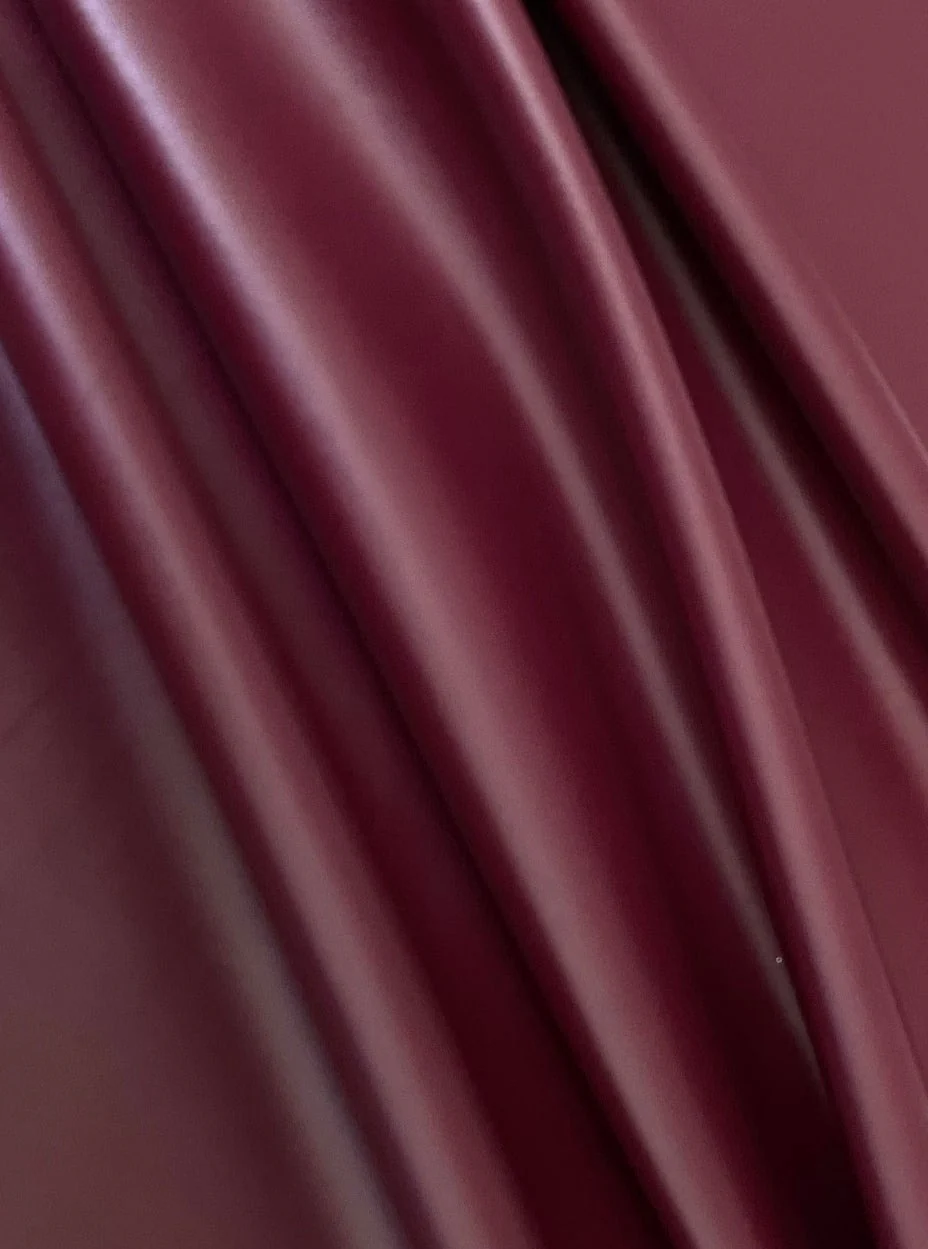 Burgundy Stretch Faux Leather - Image 4