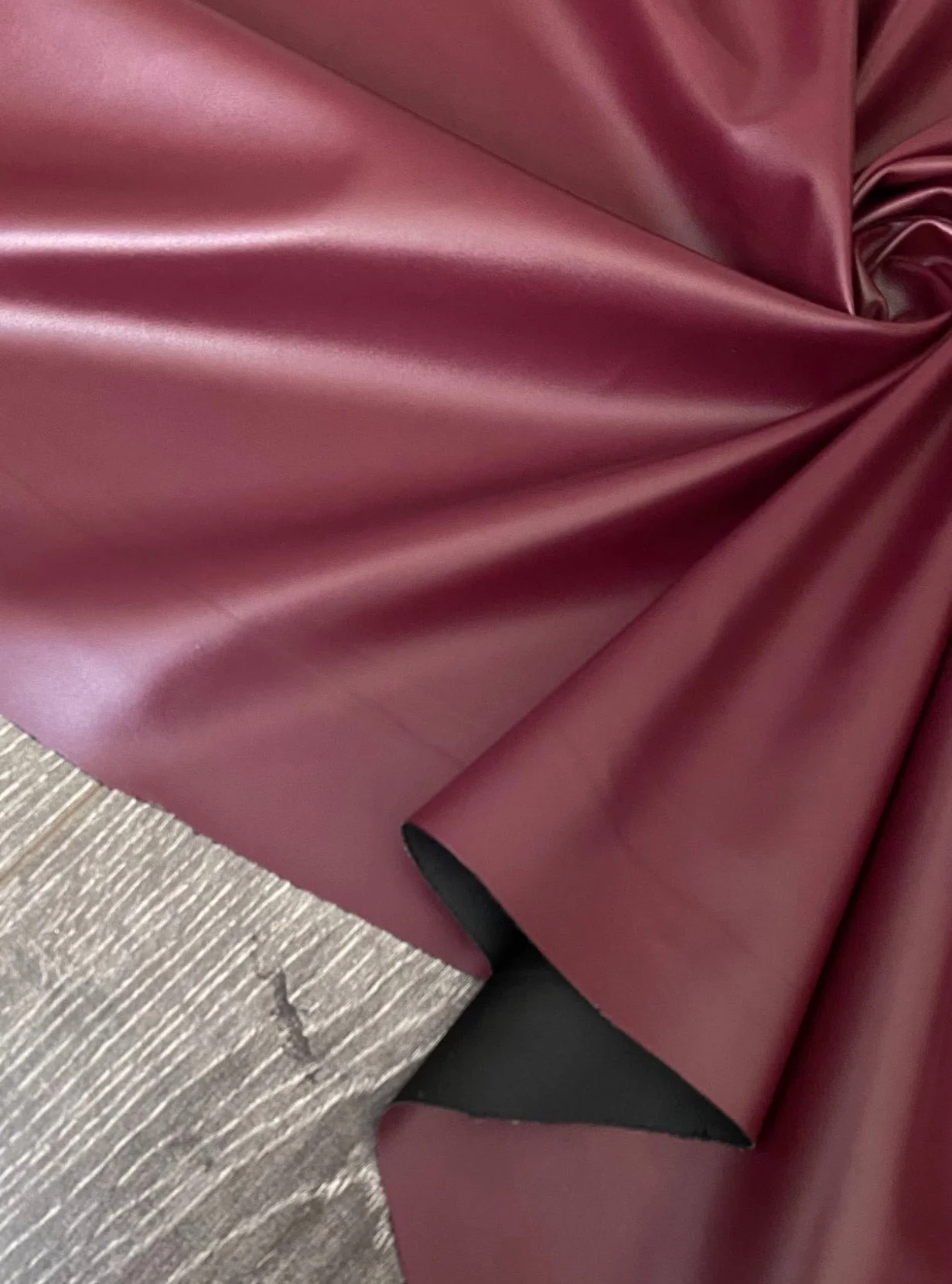 Burgundy Stretch Faux Leather - Image 5