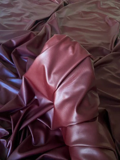 Burgundy Stretch Faux Leather - Image 6