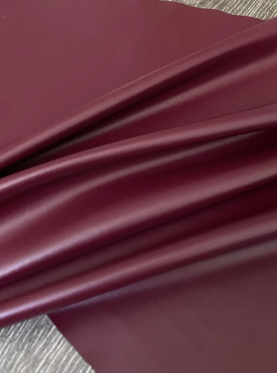 Burgundy Stretch Faux Leather - Image 8