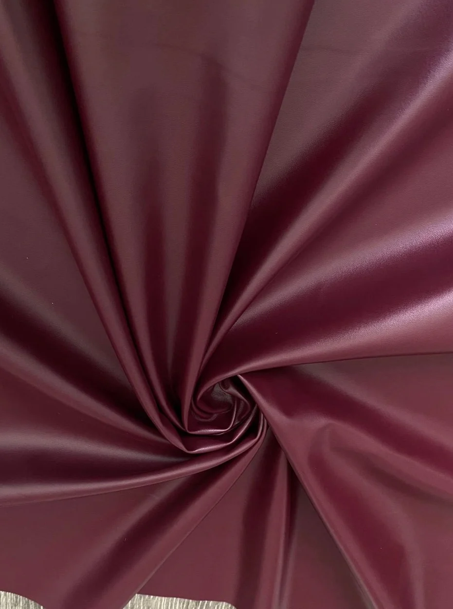 Burgundy Stretch Faux Leather - Image 9
