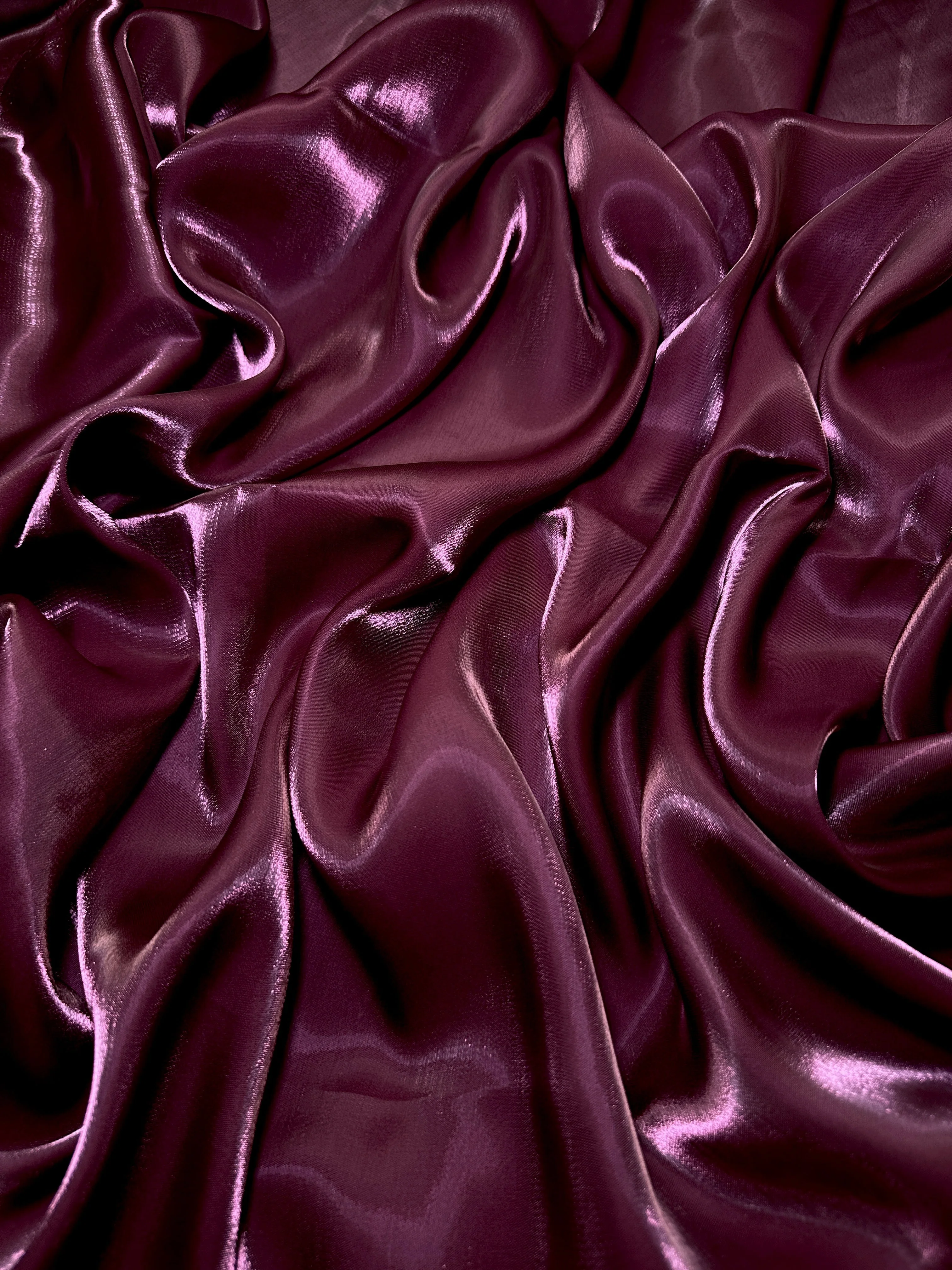 Burgundy Water Liquid Shimmery Chiffon - Image 4