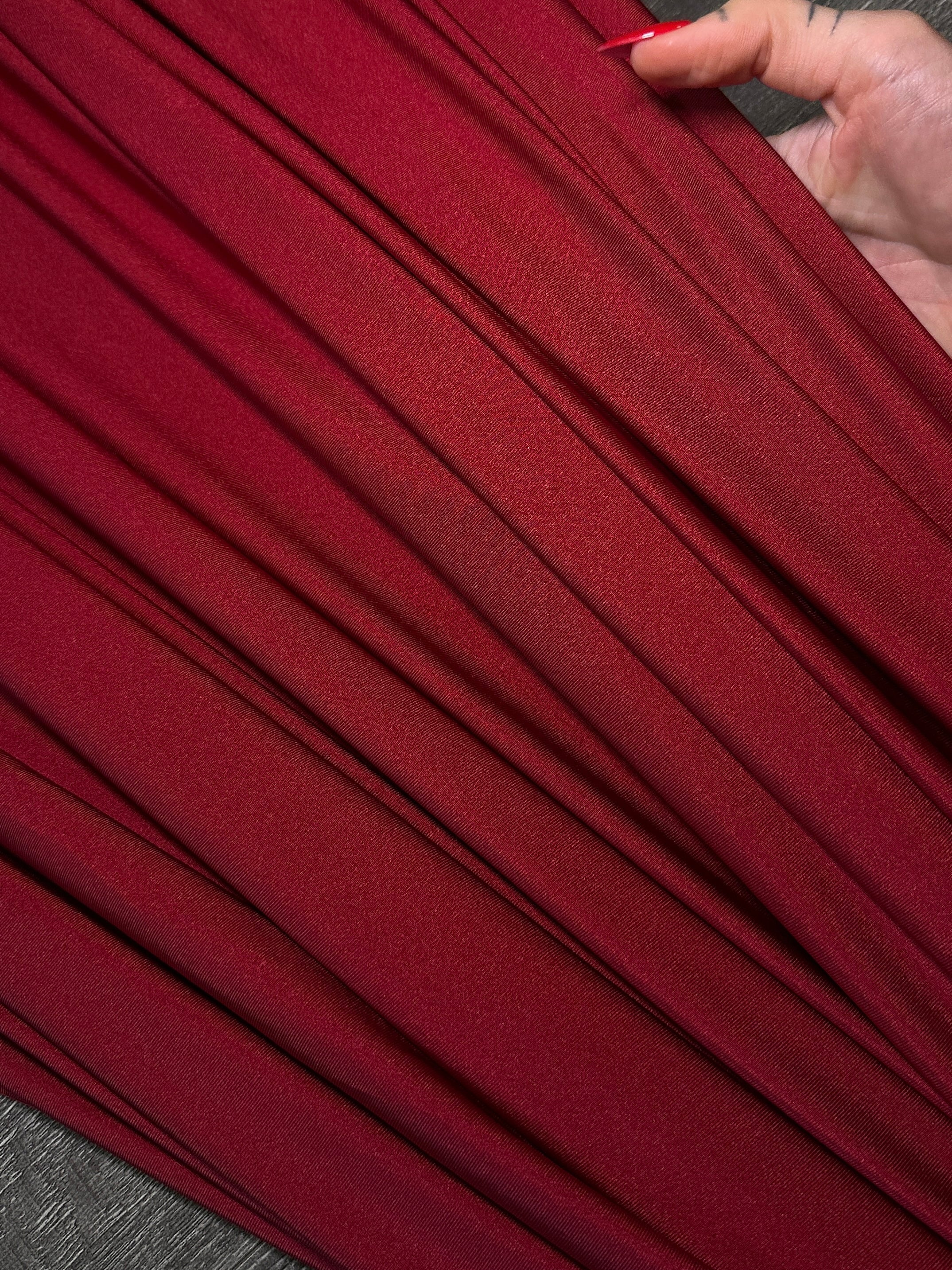 Burgundy Lulu Yoga Nylon Spandex - Image 4