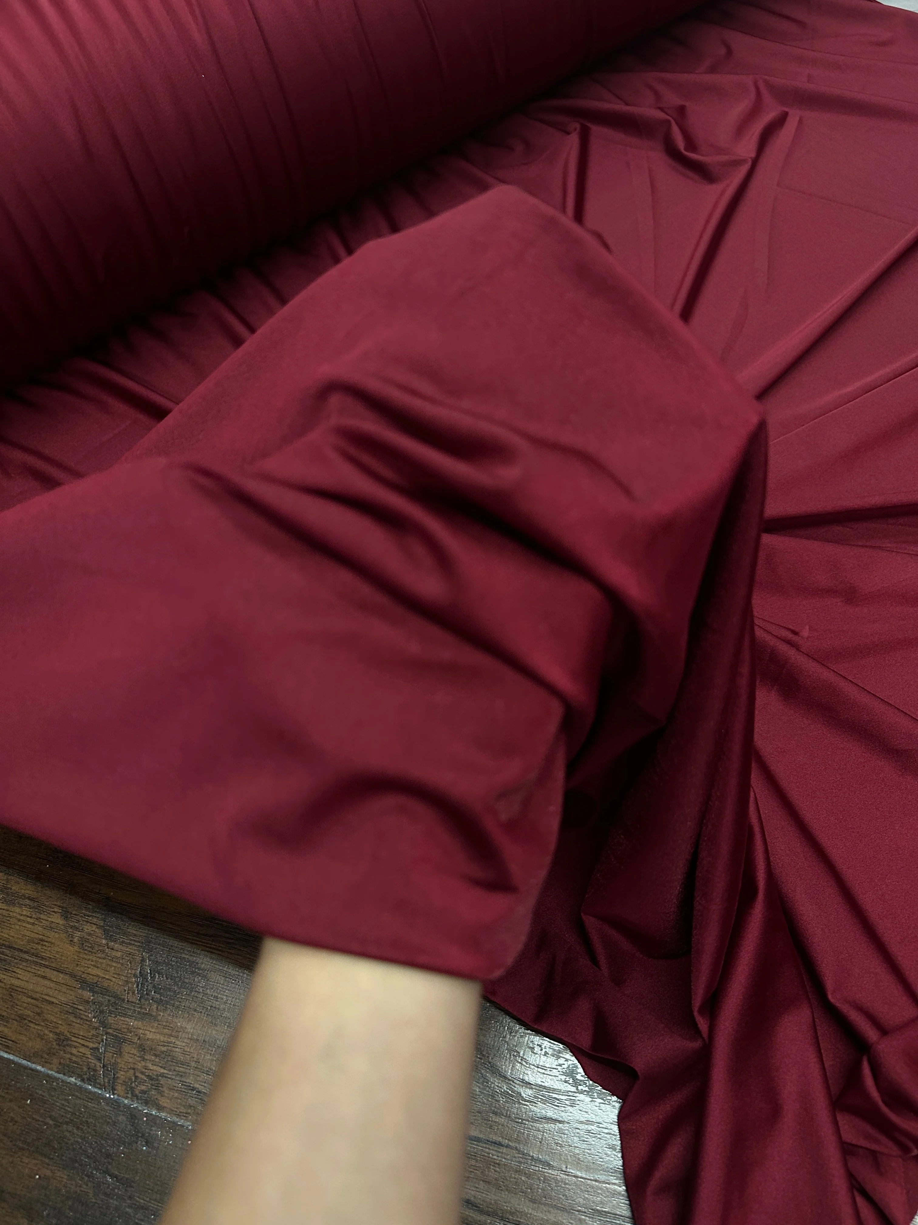 Burgundy Lulu Yoga Nylon Spandex - Image 3
