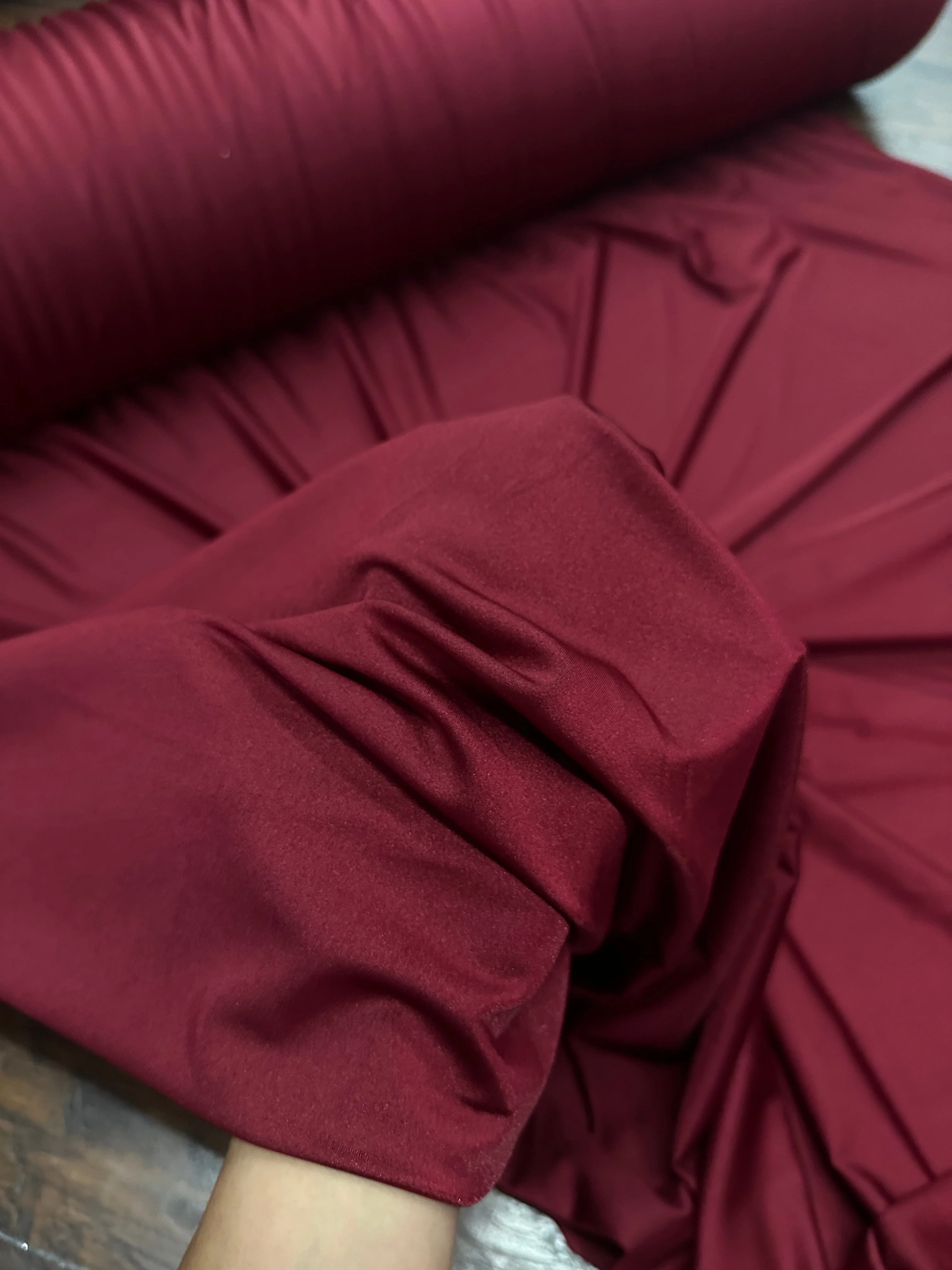 Burgundy Lulu Yoga Nylon Spandex - Image 4