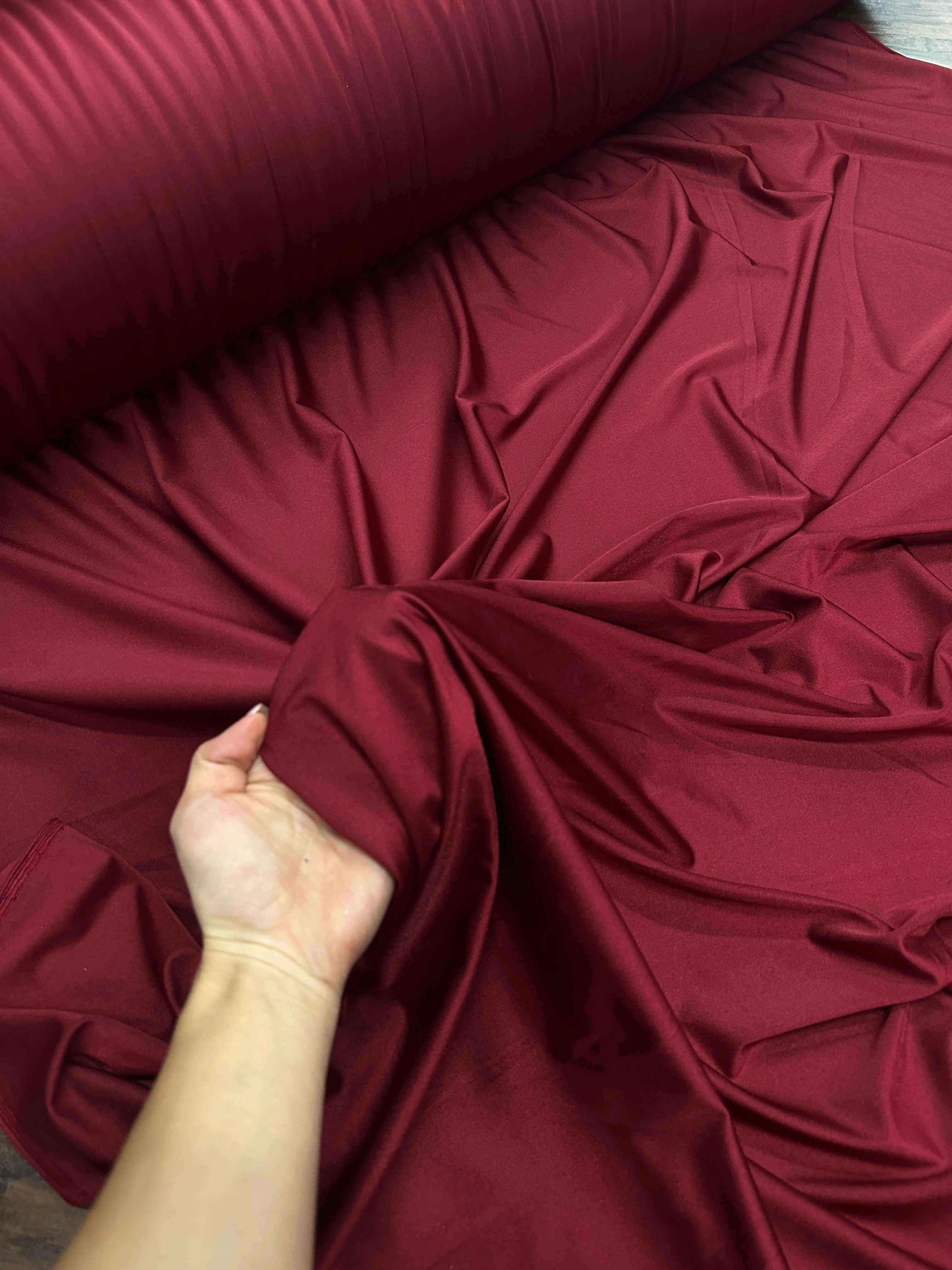 Burgundy Lulu Yoga Nylon Spandex - Image 6