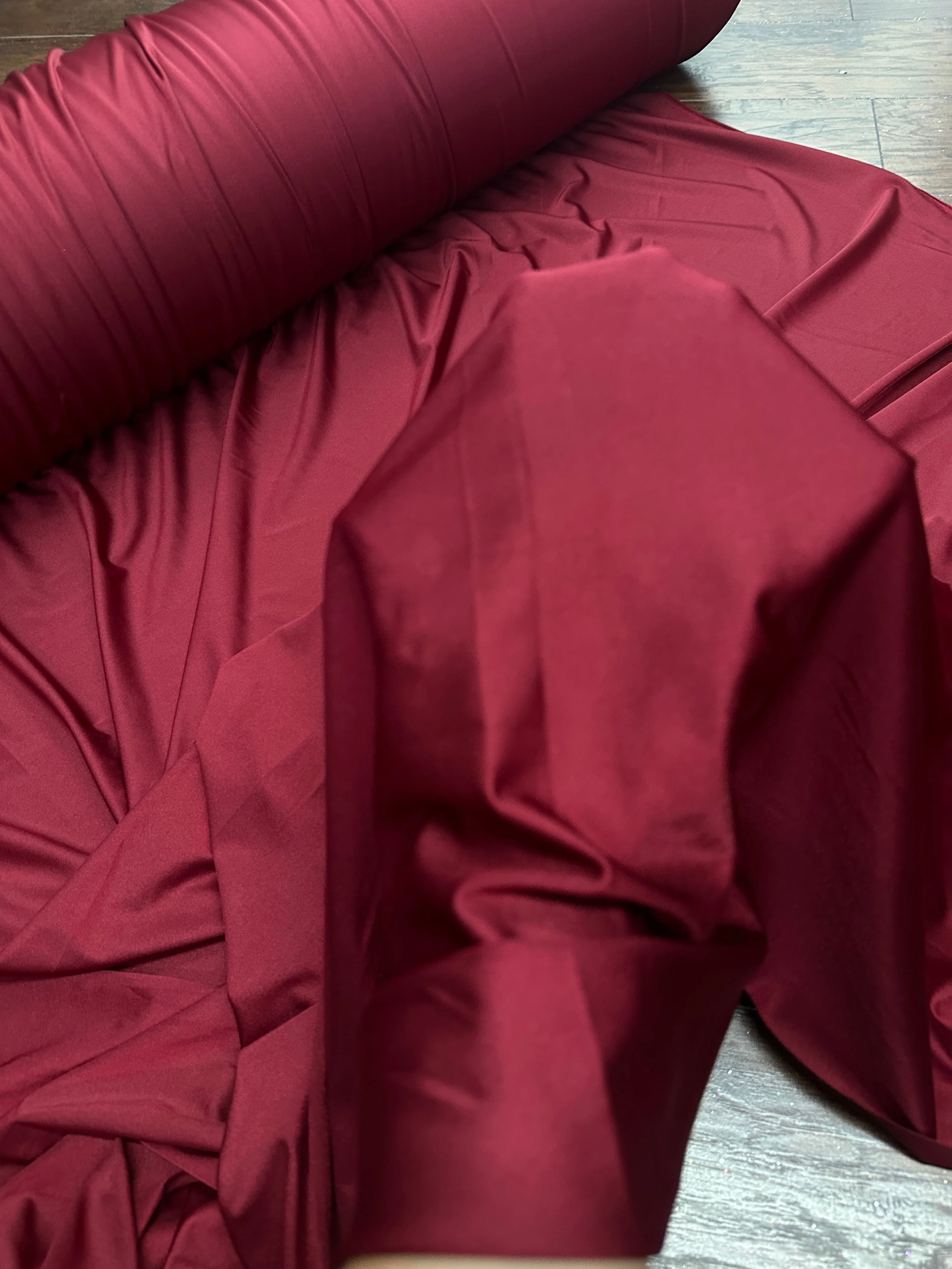 Burgundy Lulu Yoga Nylon Spandex - Image 7