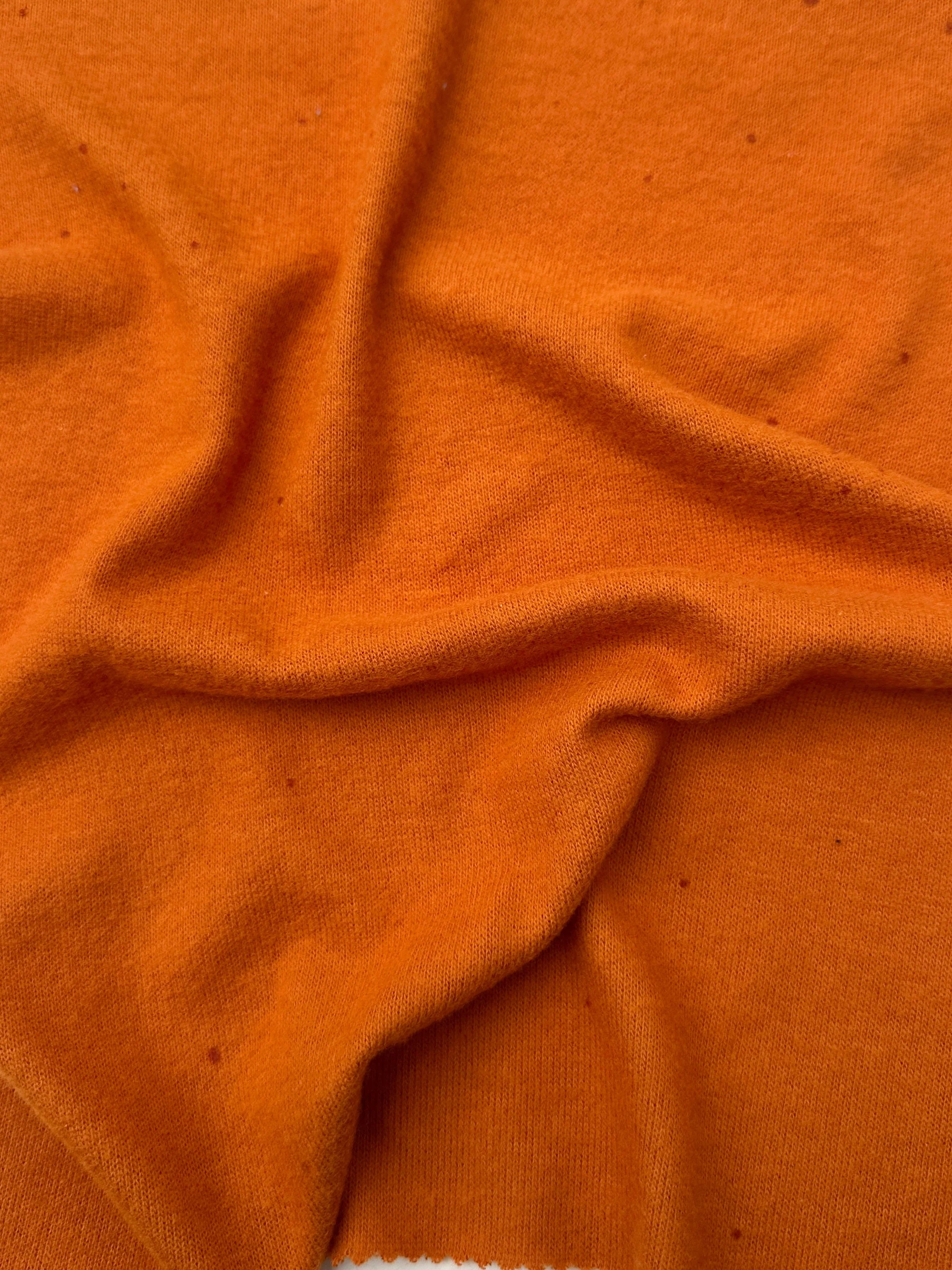 Burnt Orange Buttery Spandex Faux Cashmere Knit