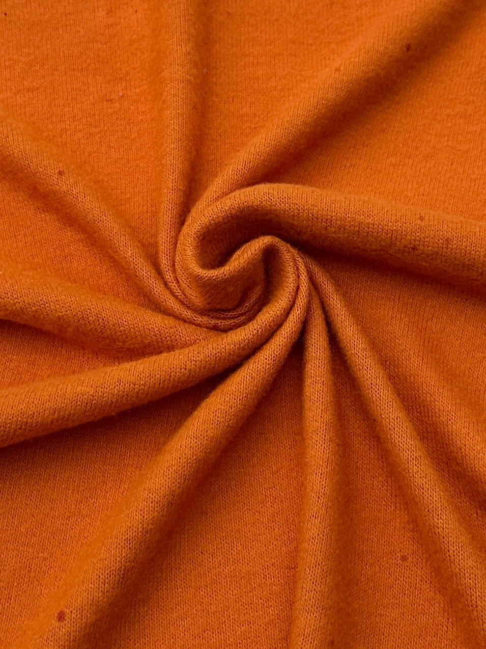 Burnt Orange Buttery Spandex Faux Cashmere Knit - Image 2