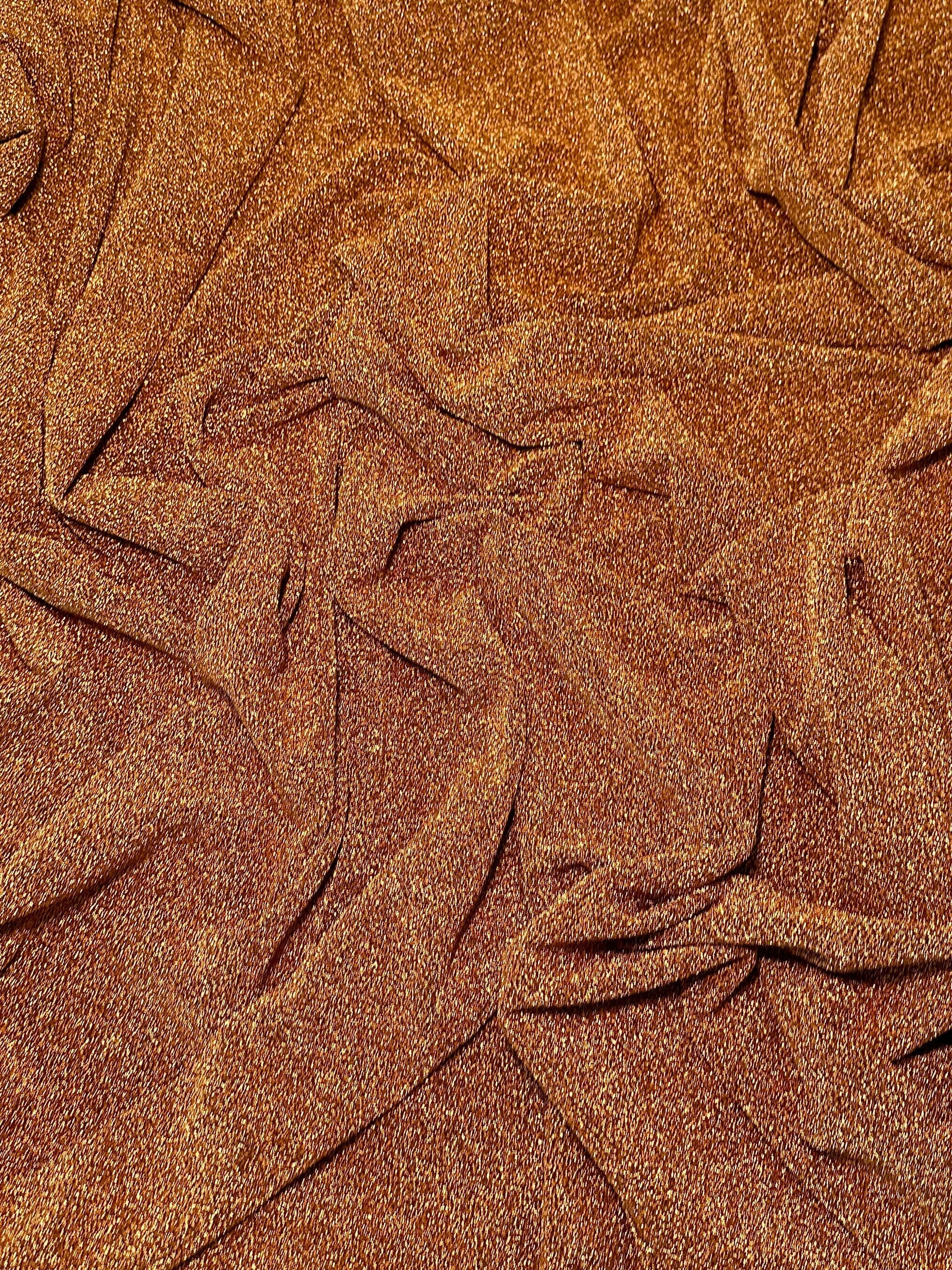 Burnt Orange/Rust Glitter Lurex Jersey