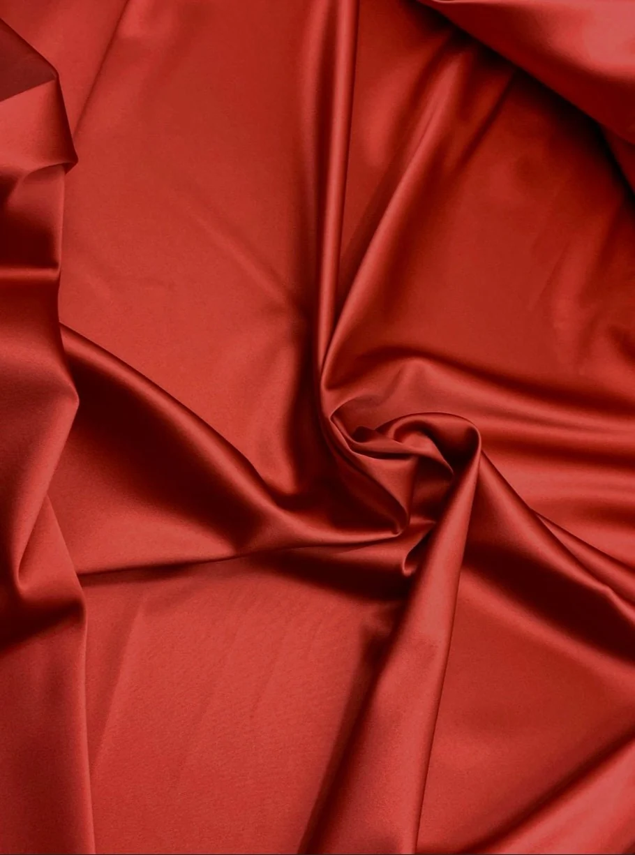 Burnt Orange Satin - Image 2