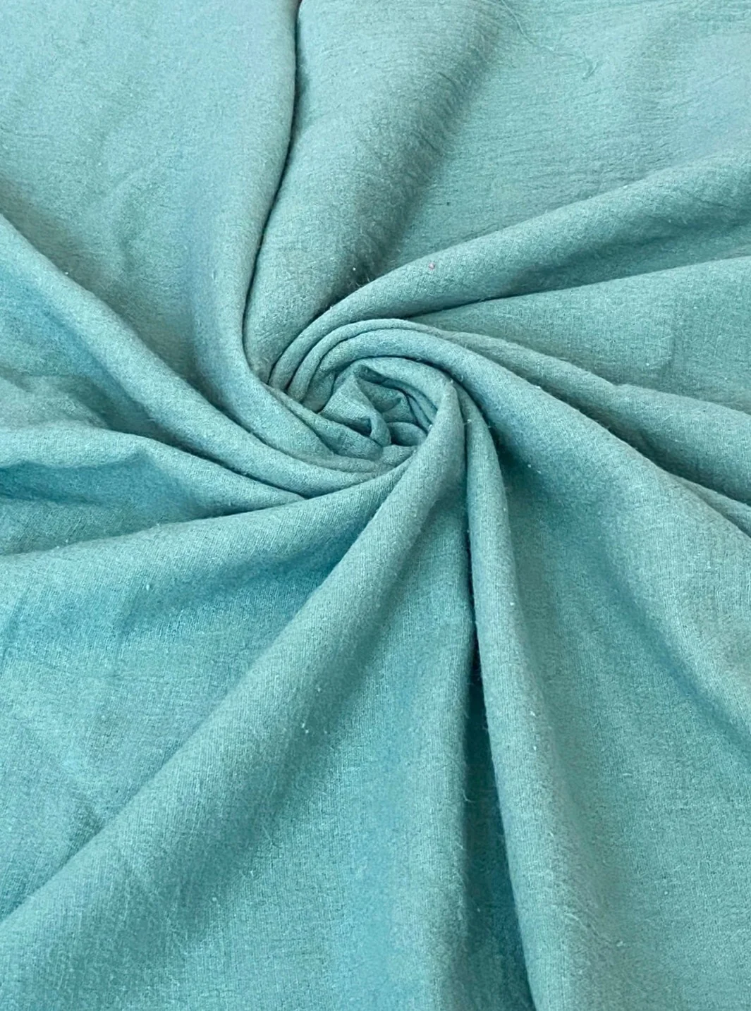Calypso Green Crinkle Cotton Gauze - Image 5