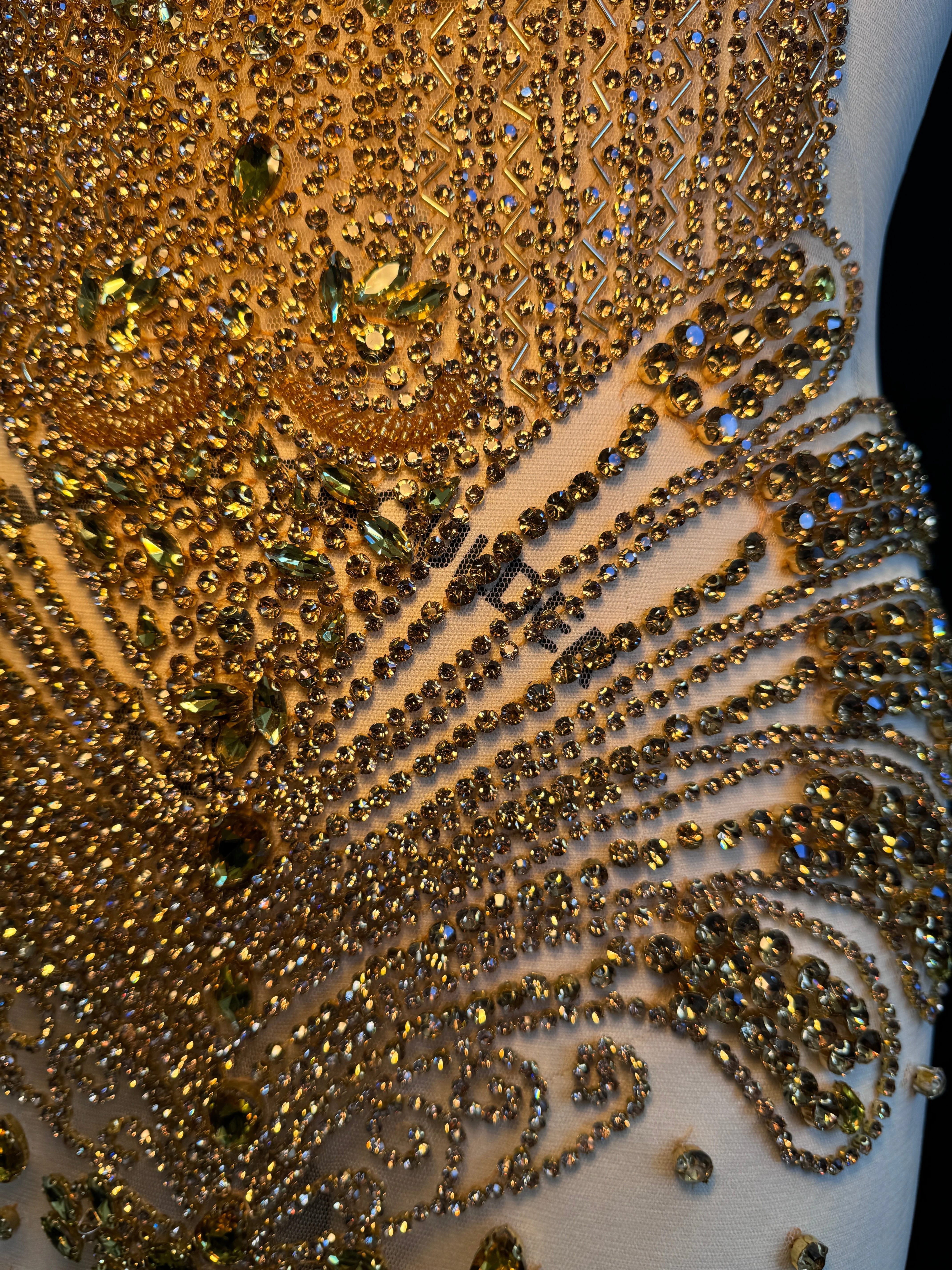 Carla Gold Rhinestones Bodice Applique - Image 8