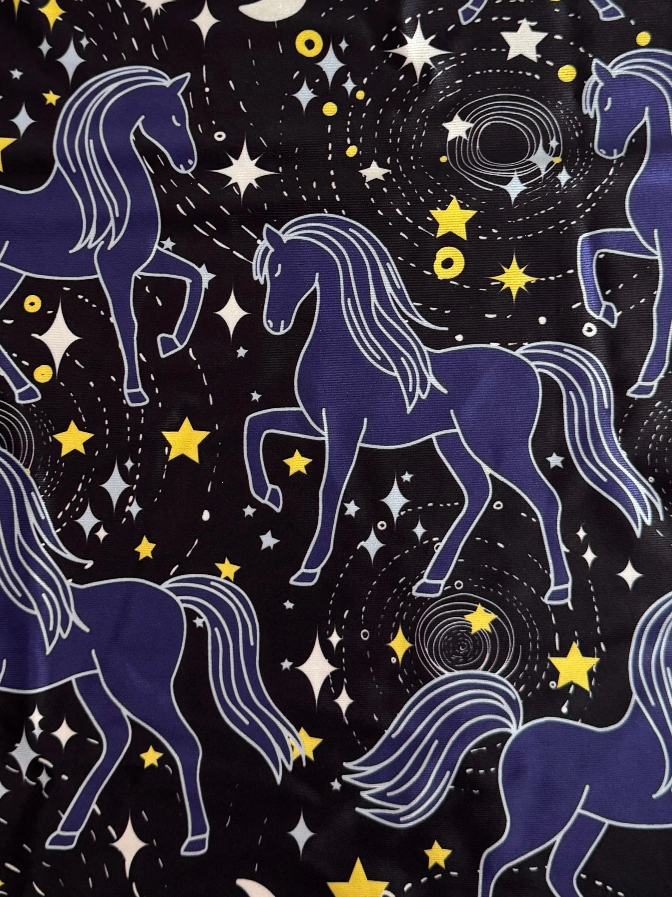 Celestial Horses Nylon Spandex