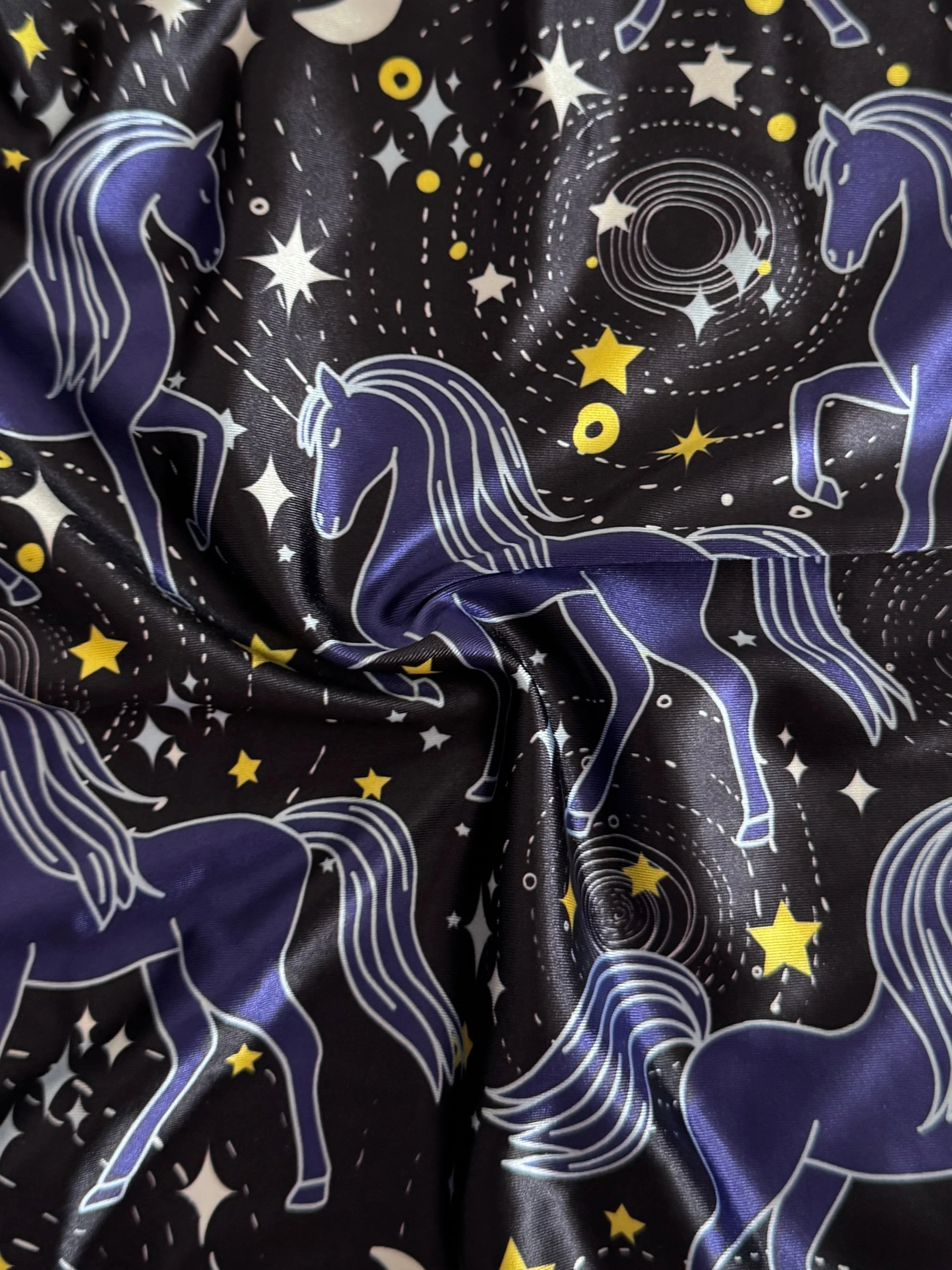 Celestial Horses Nylon Spandex - Image 2