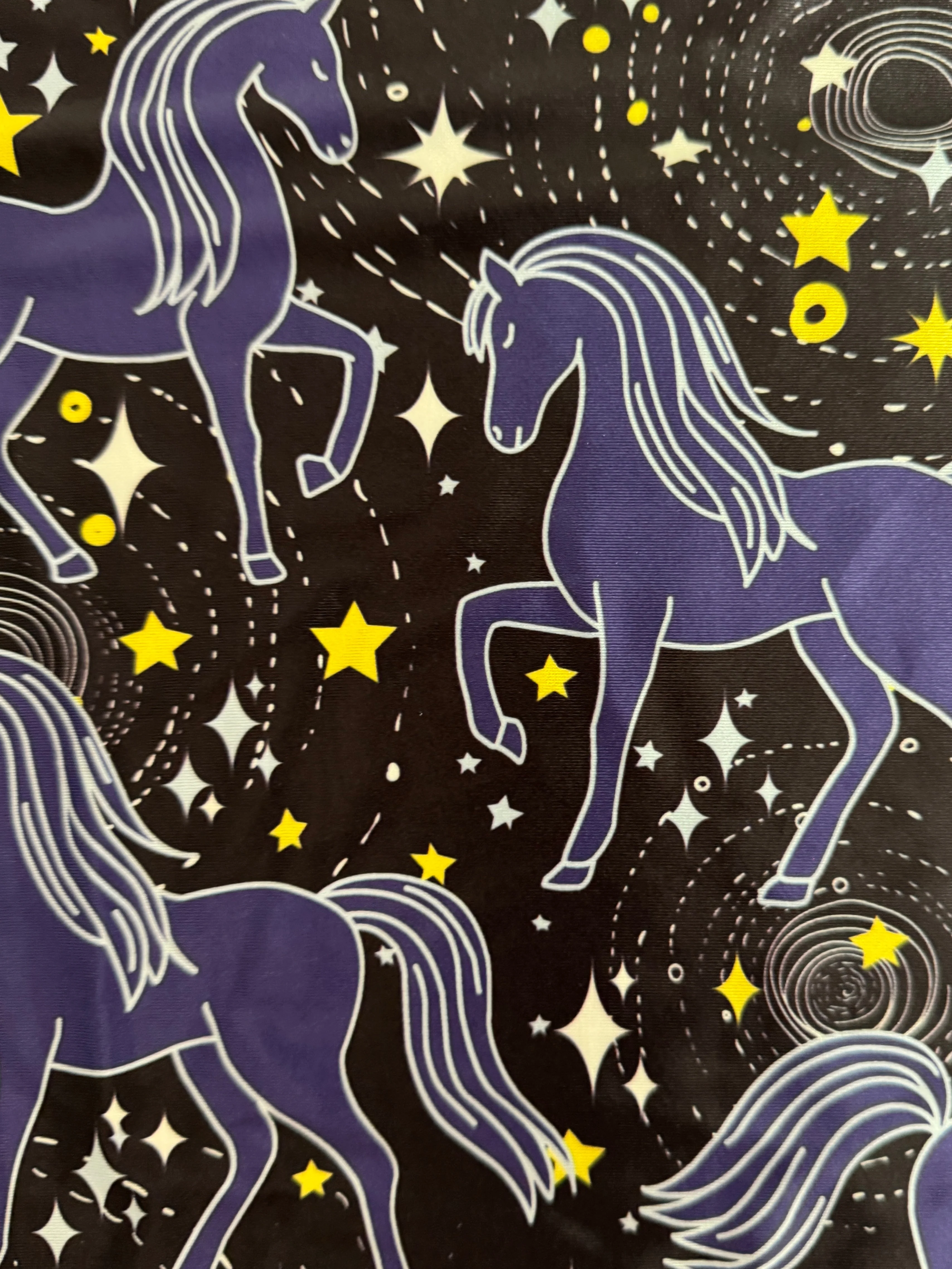 Celestial Horses Nylon Spandex - Image 3