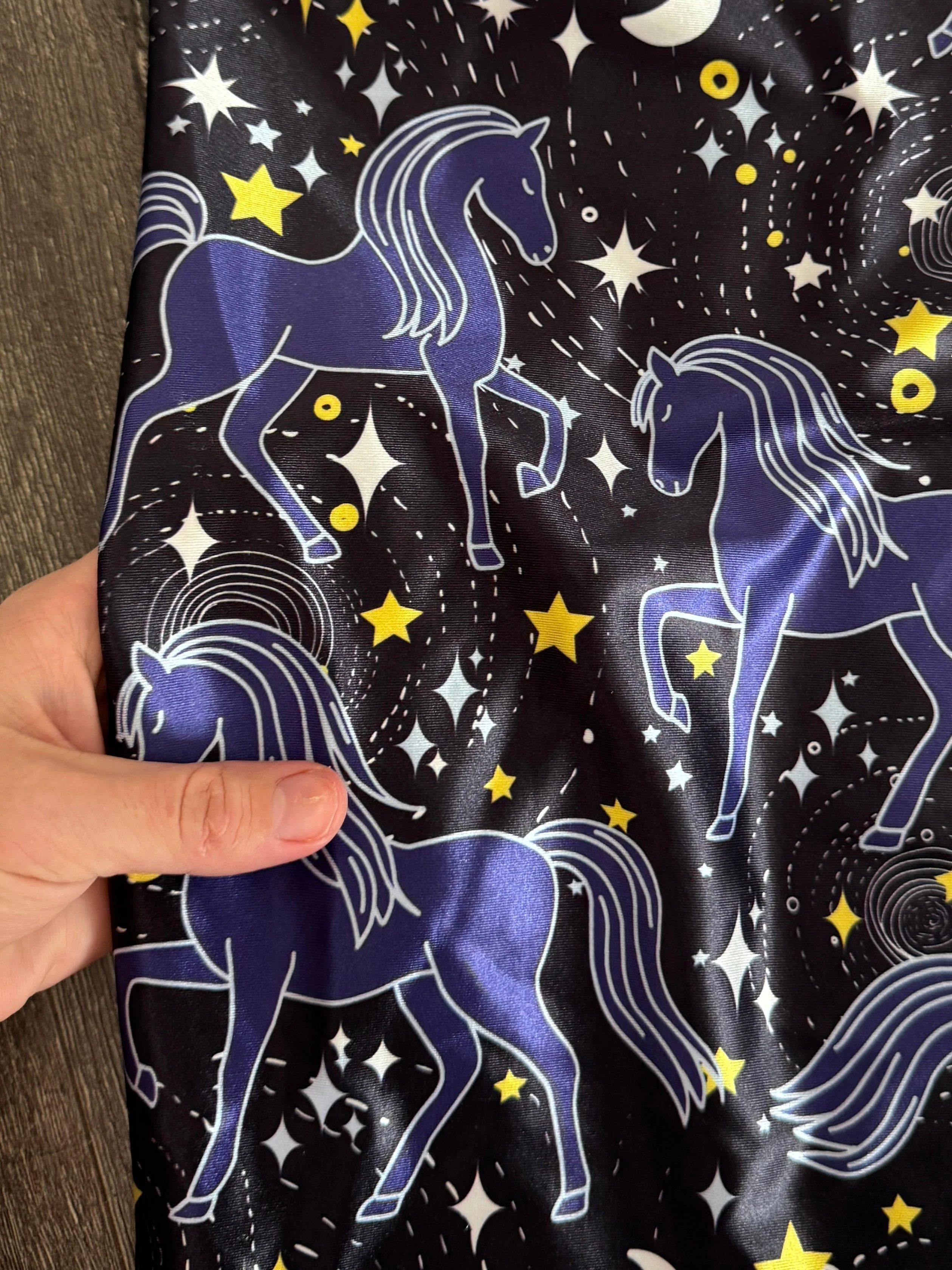 Celestial Horses Nylon Spandex - Image 5
