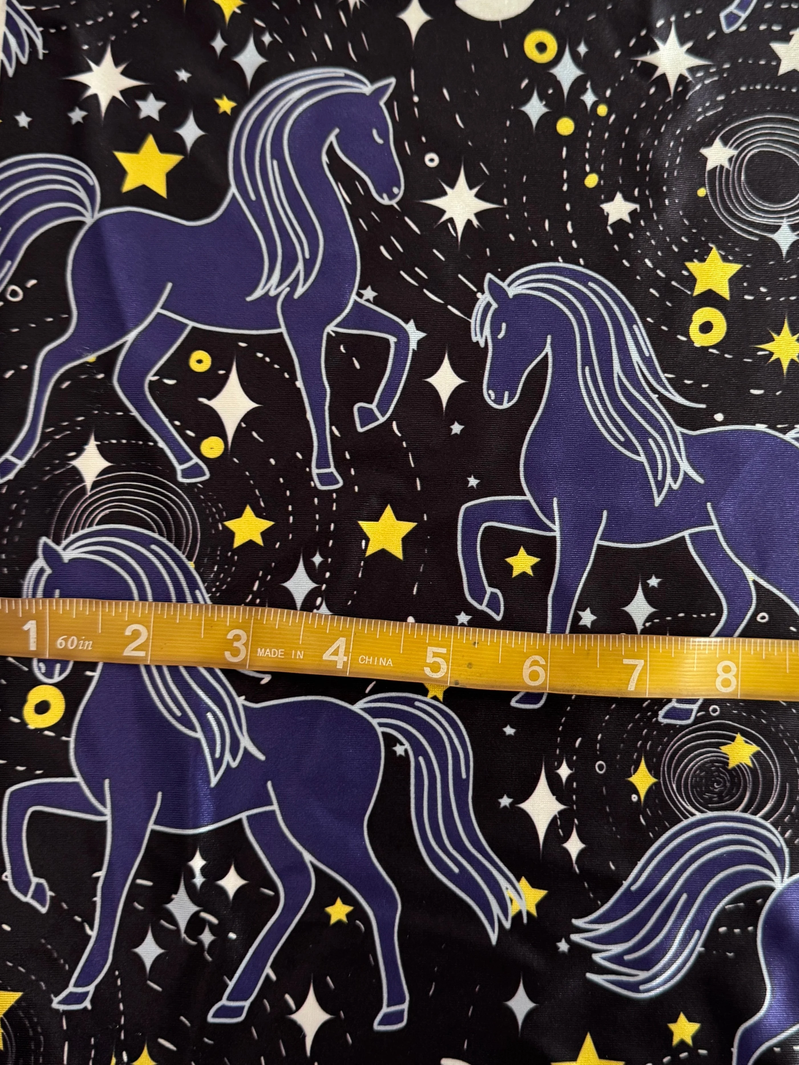 Celestial Horses Nylon Spandex - Image 6