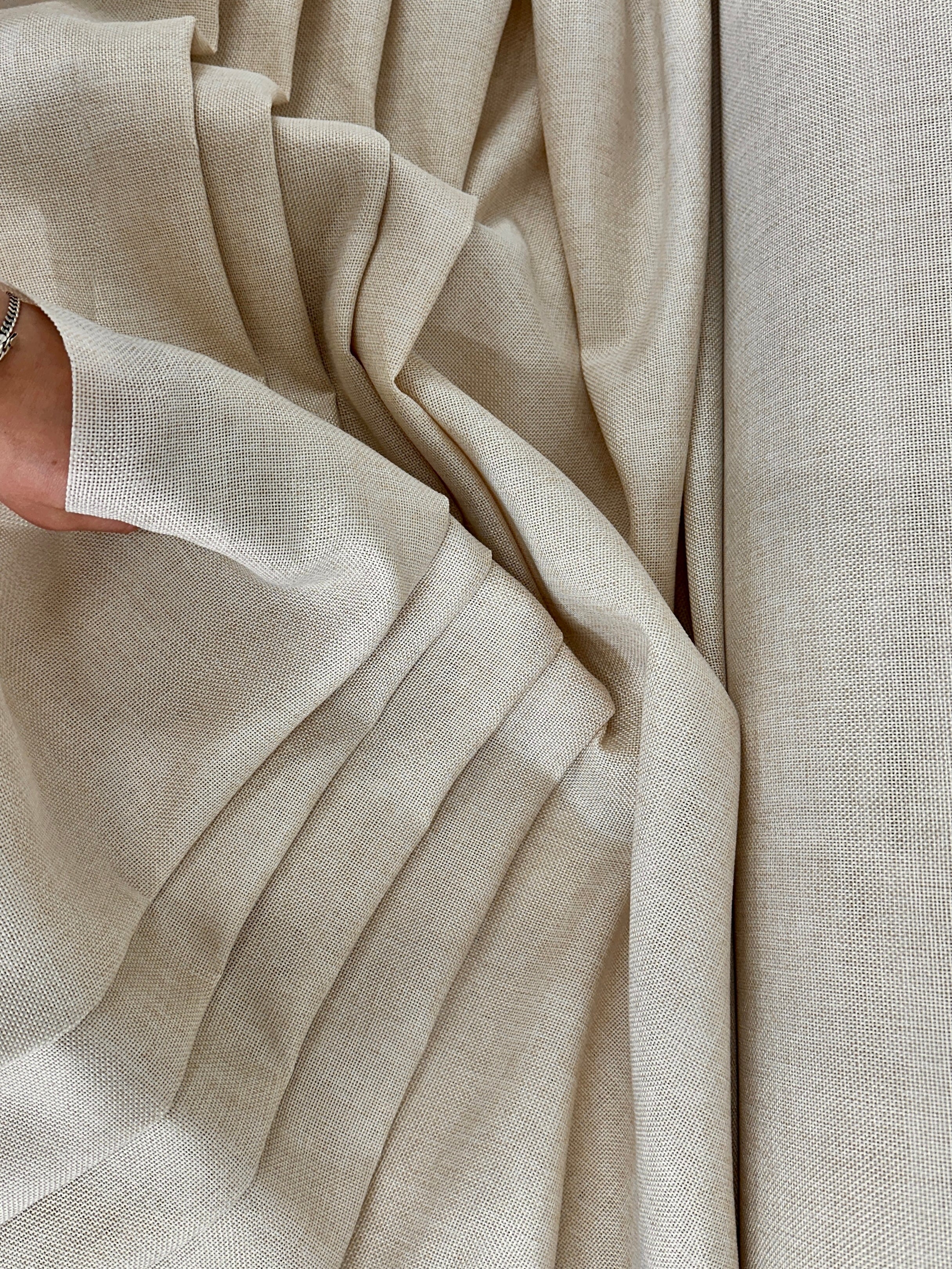 Champagne Faux Linen