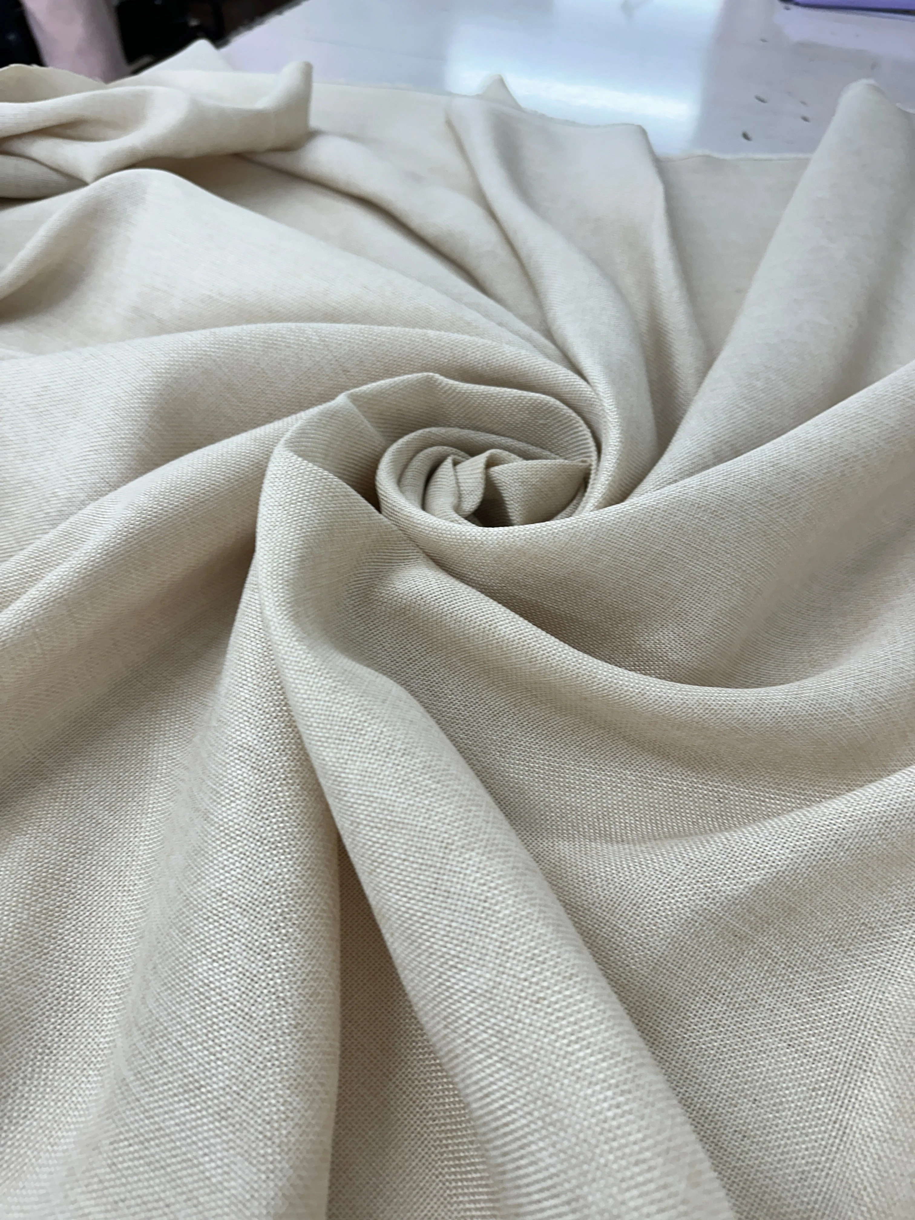 Champagne Faux Linen - Image 10