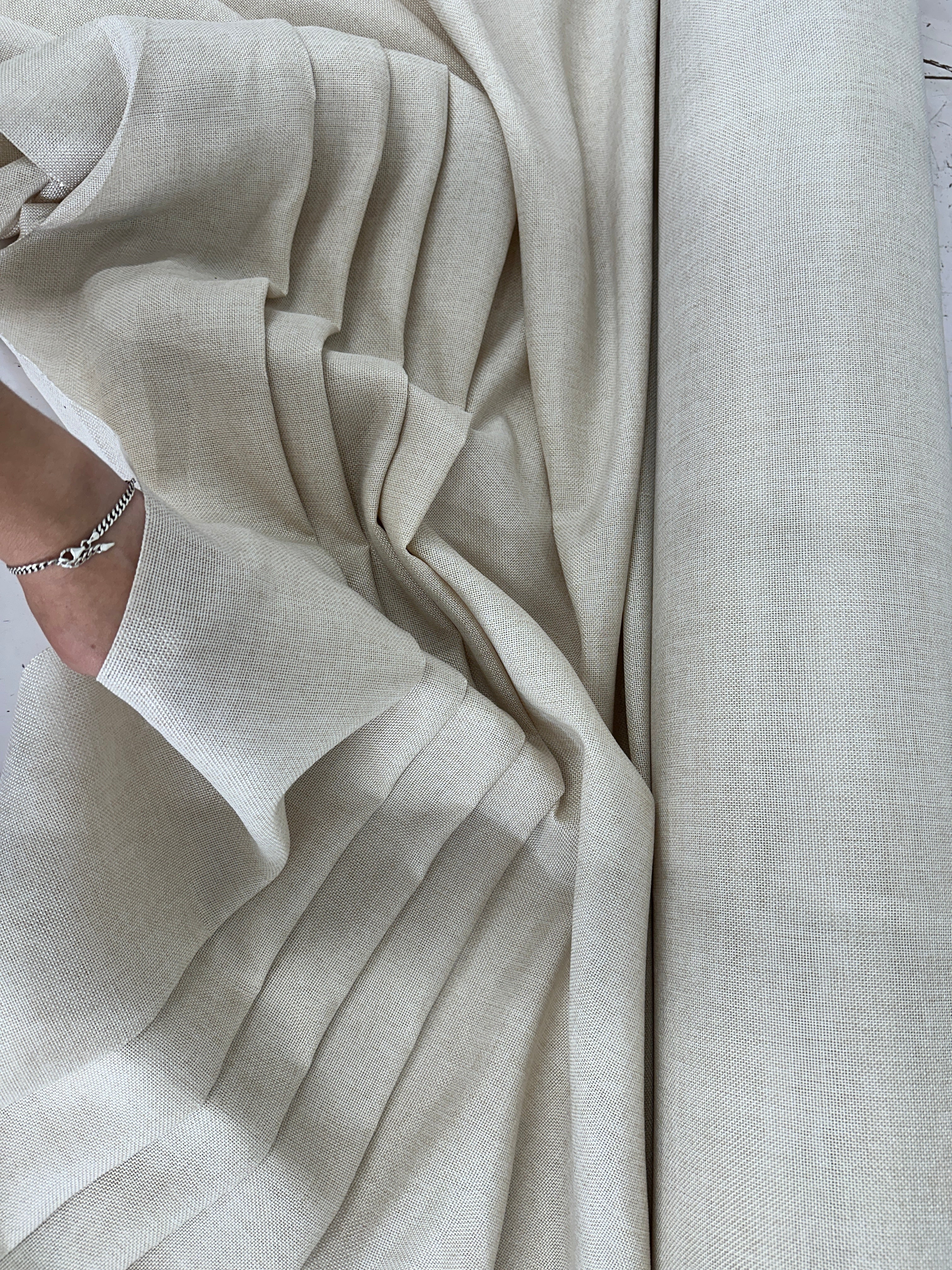 Champagne Faux Linen - Image 5
