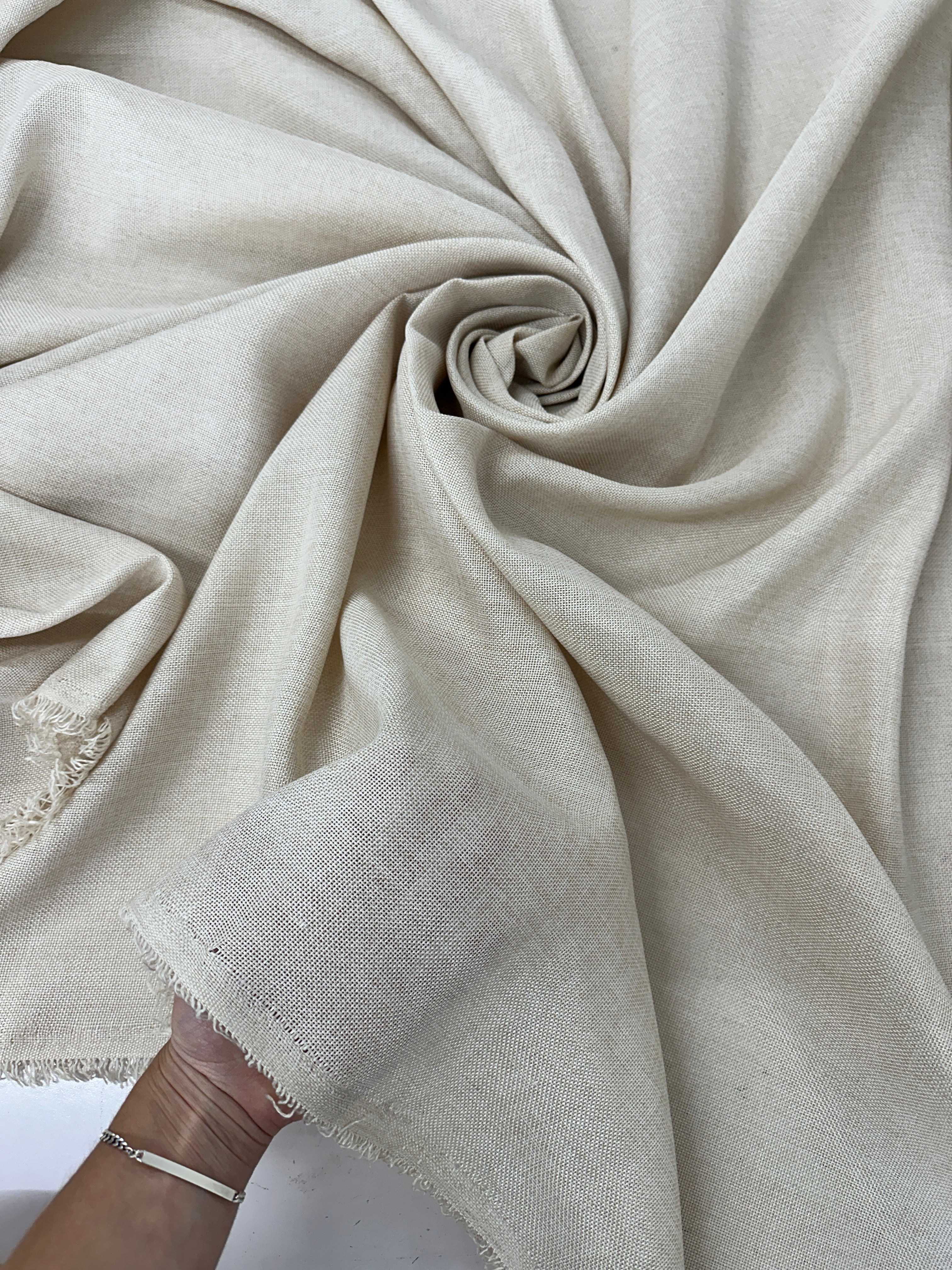 Champagne Faux Linen - Image 8