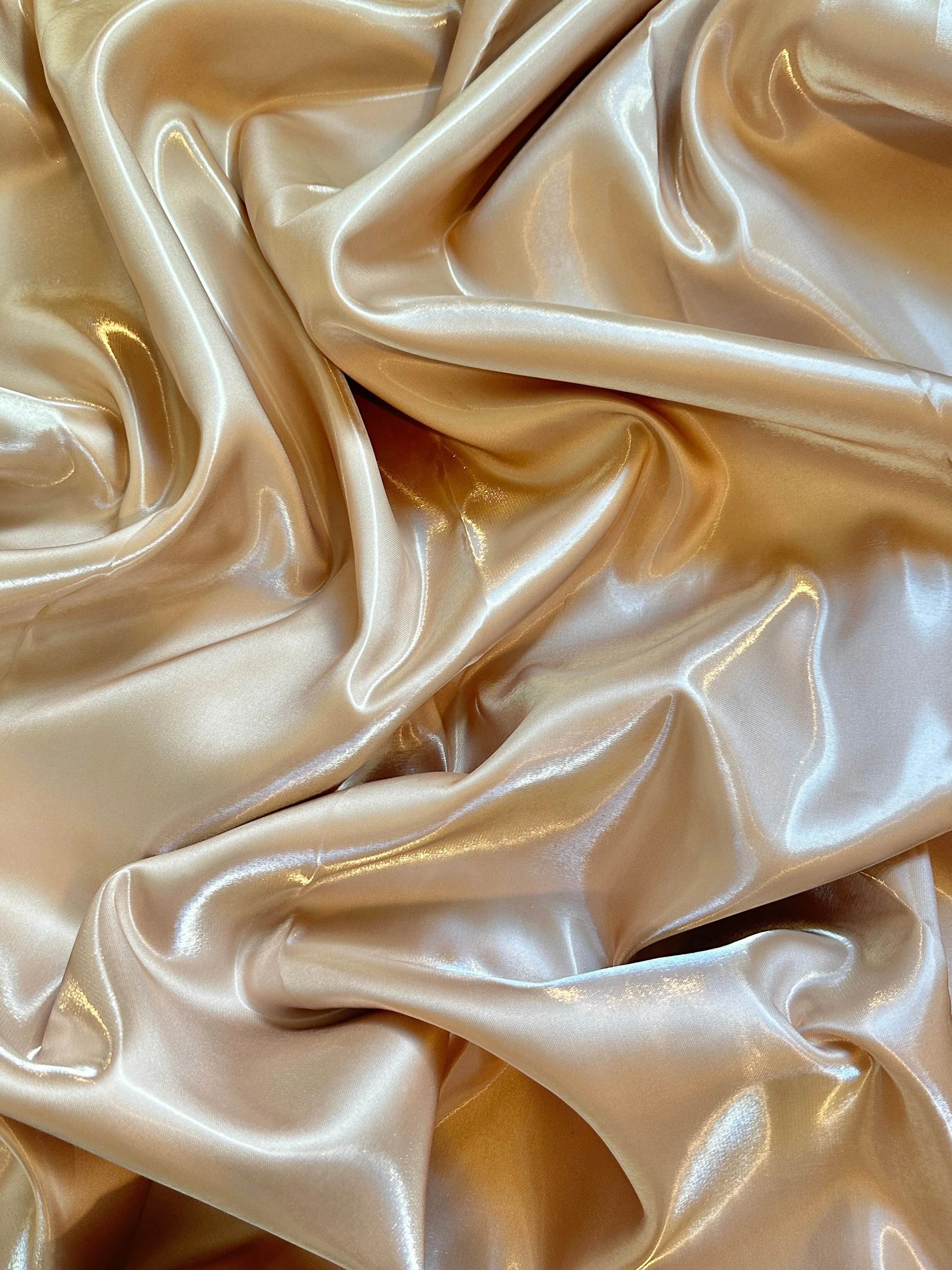 Champagne Liquid Bridal Satin