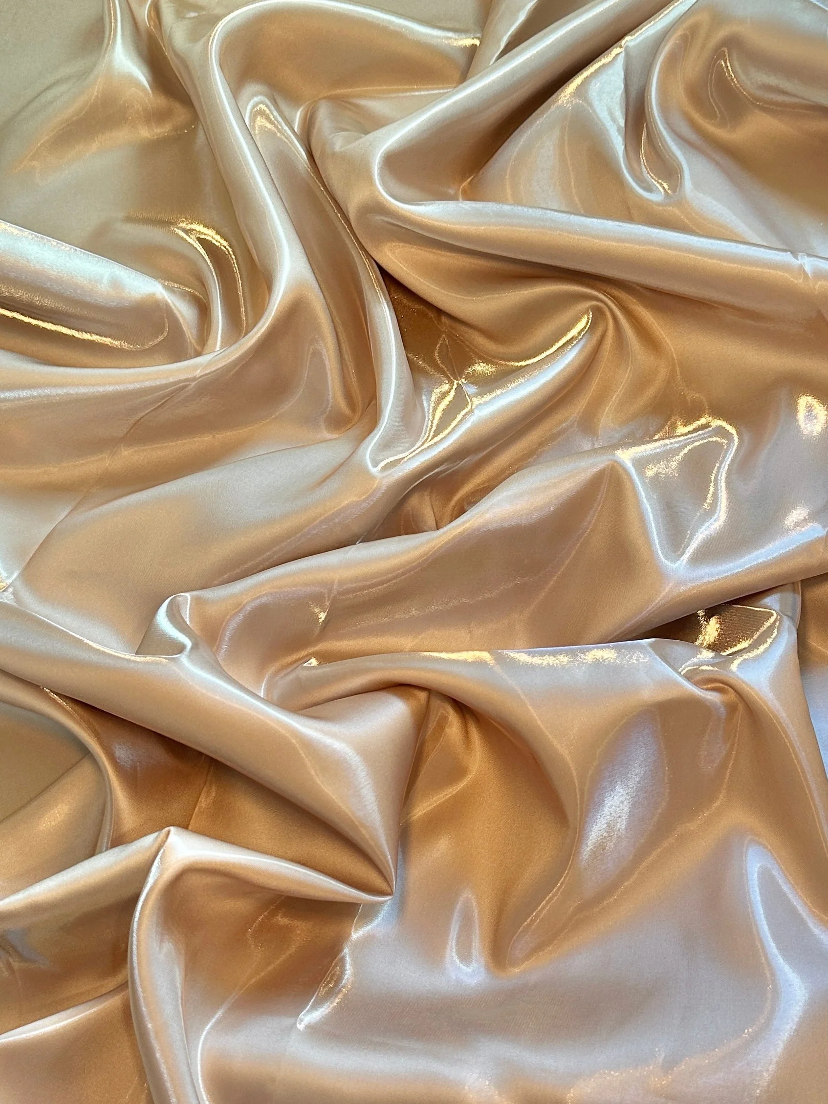 Champagne Liquid Bridal Satin - Image 4