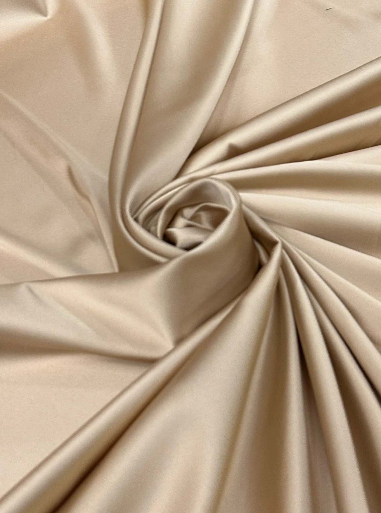 Champagne Stretch Crepe Back Satin