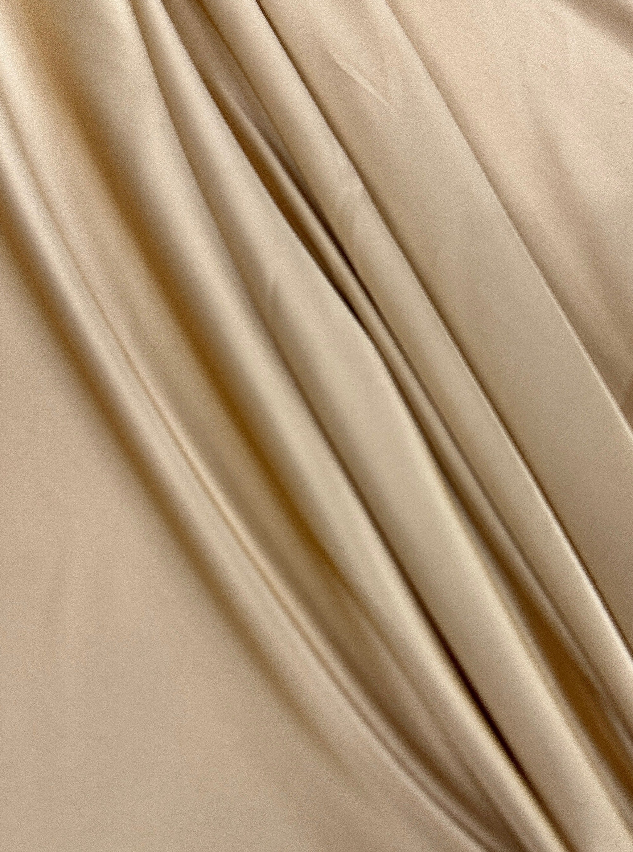 Champagne Stretch Crepe Back Satin - Image 5