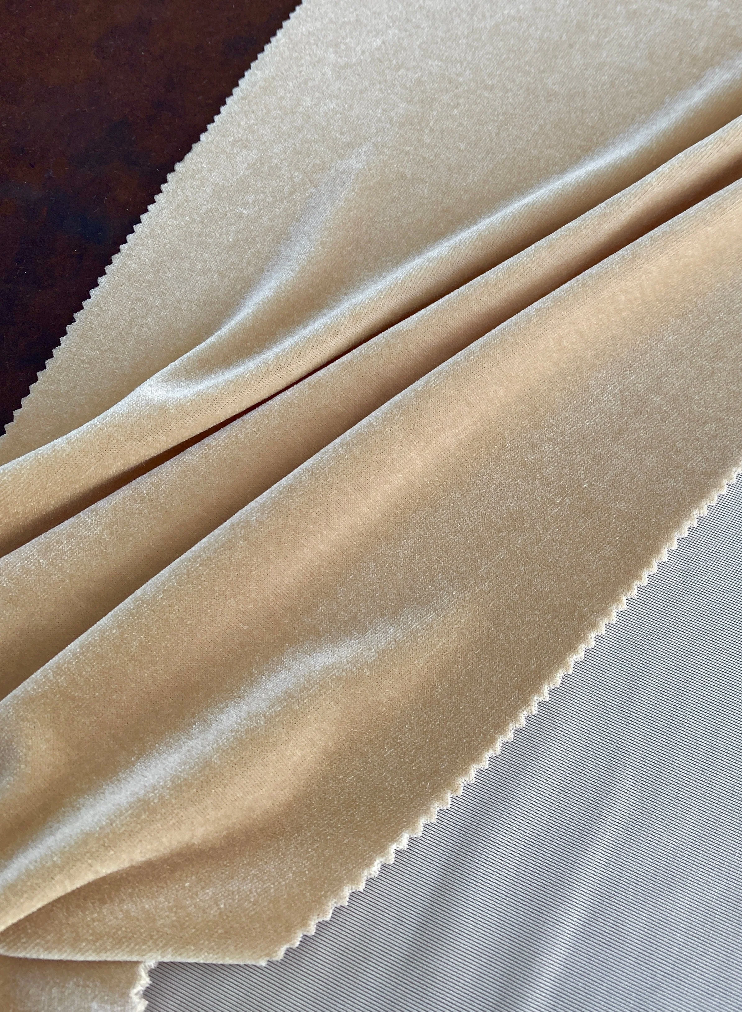 Champagne Stretch Velvet - Image 3