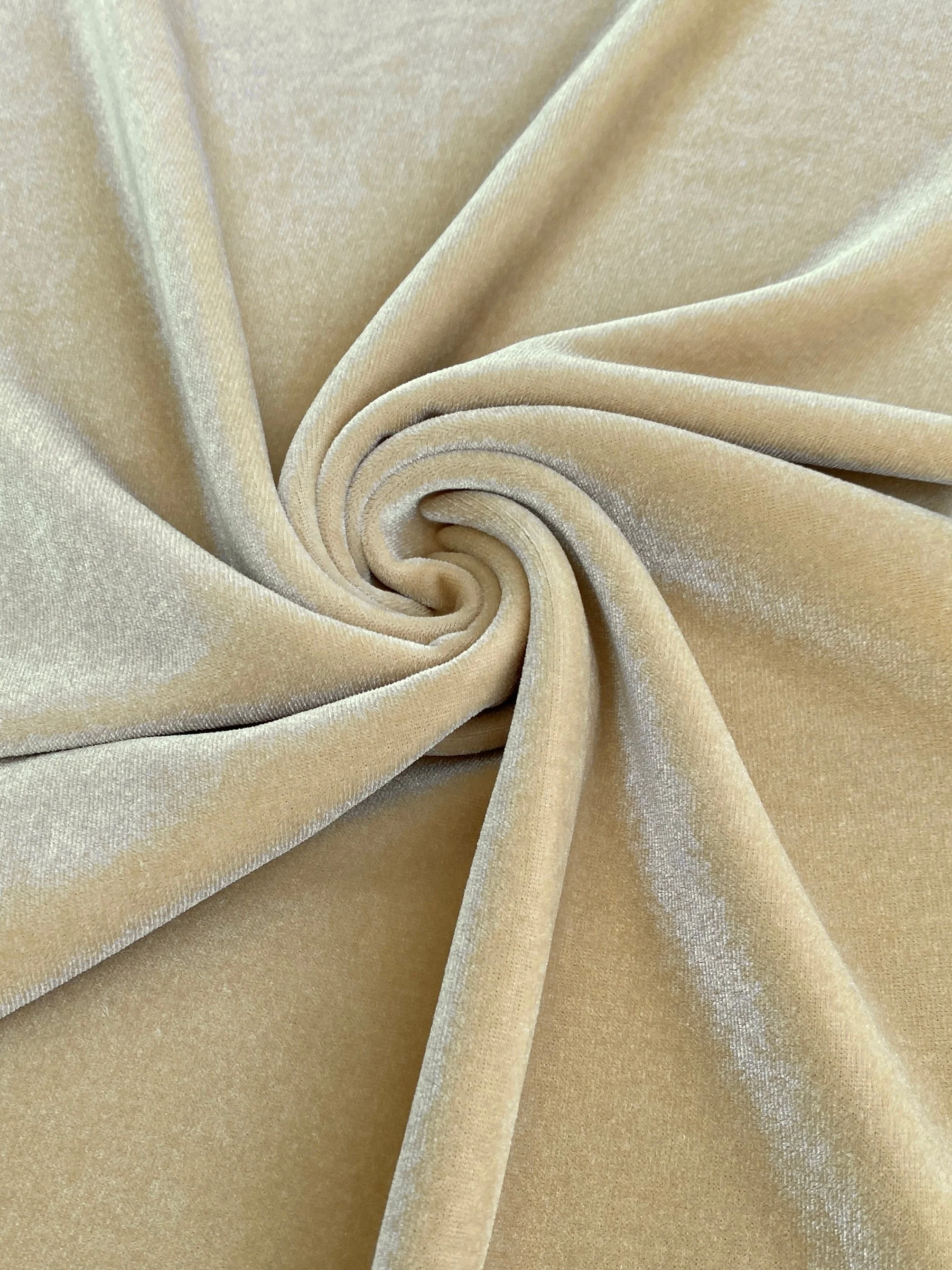 Champagne Stretch Velvet - Image 2