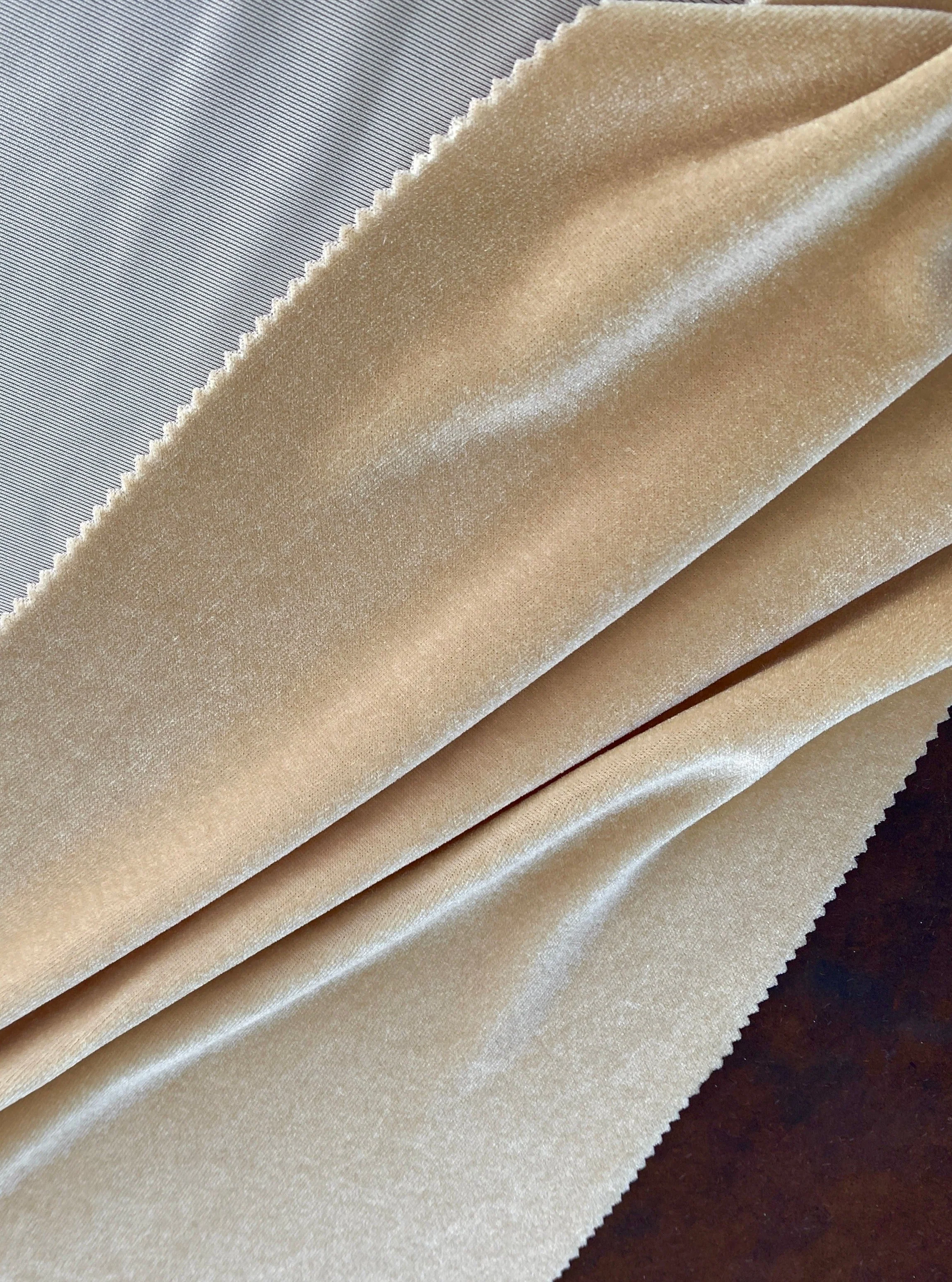 Champagne Stretch Velvet - Image 3