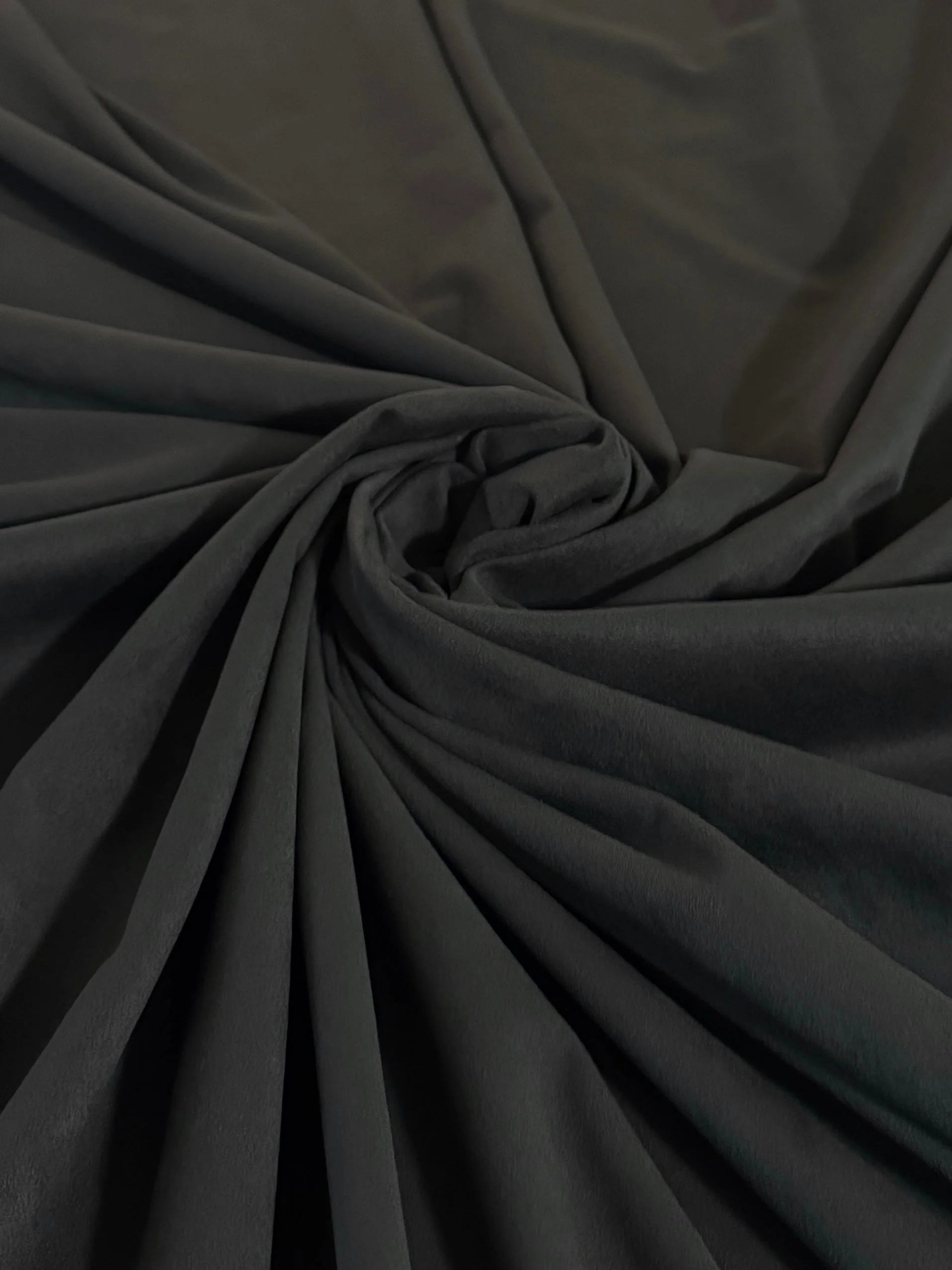 Charcoal 4 Way Stretch Buttery Soft Techno Suede - Image 3