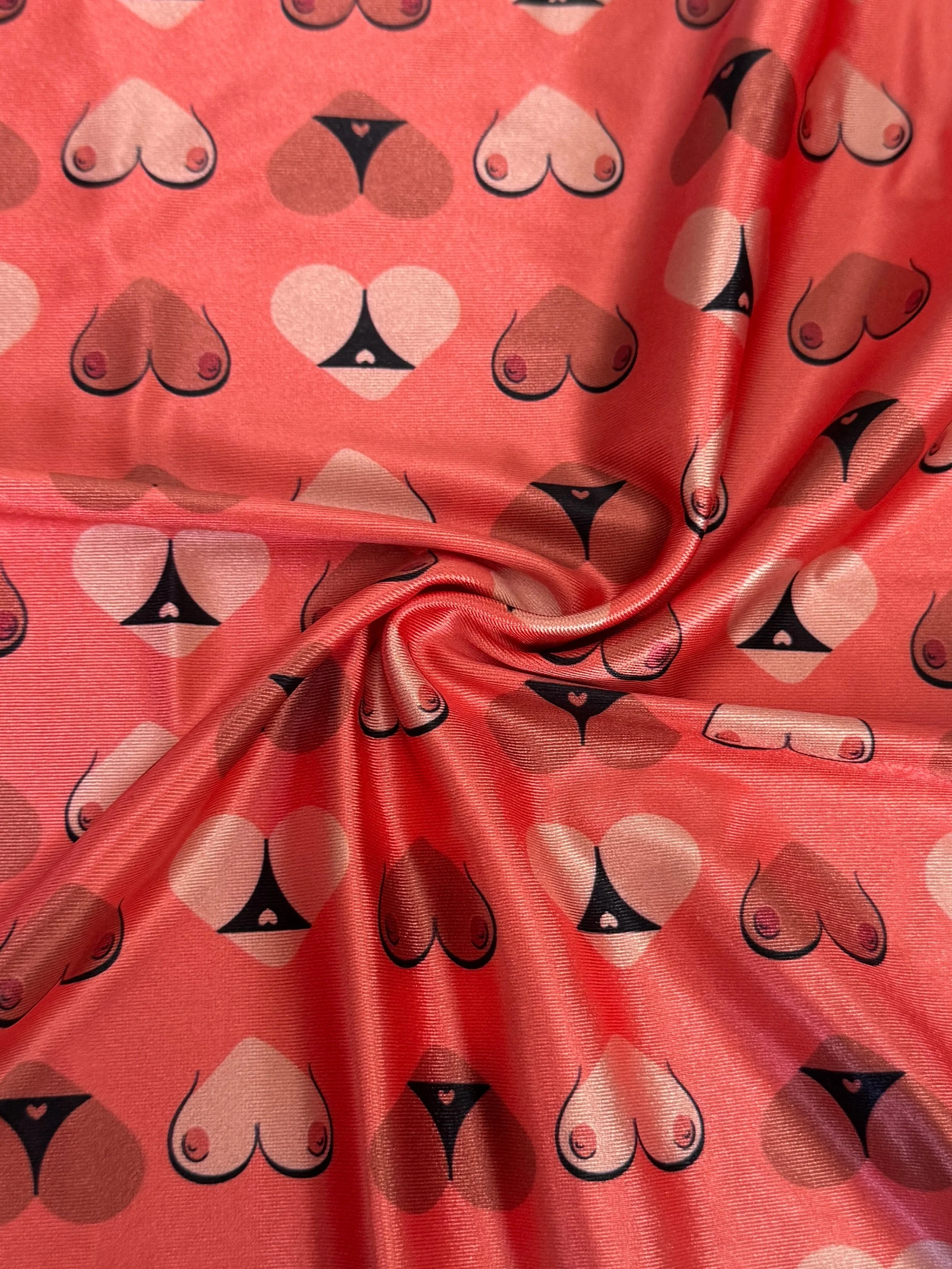 Cheeky Hearts Nylon Spandex - Image 2