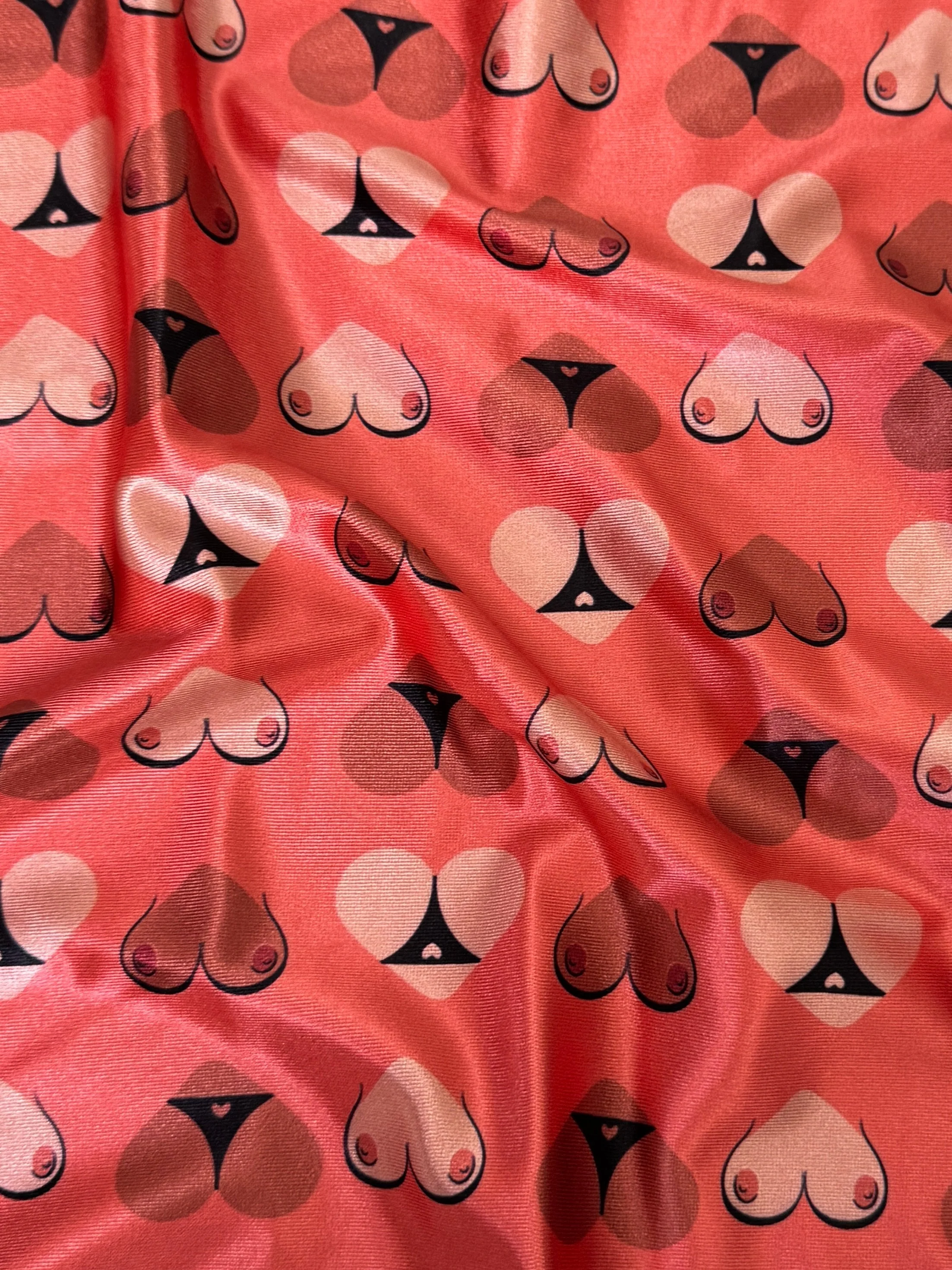 Cheeky Hearts Nylon Spandex - Image 3