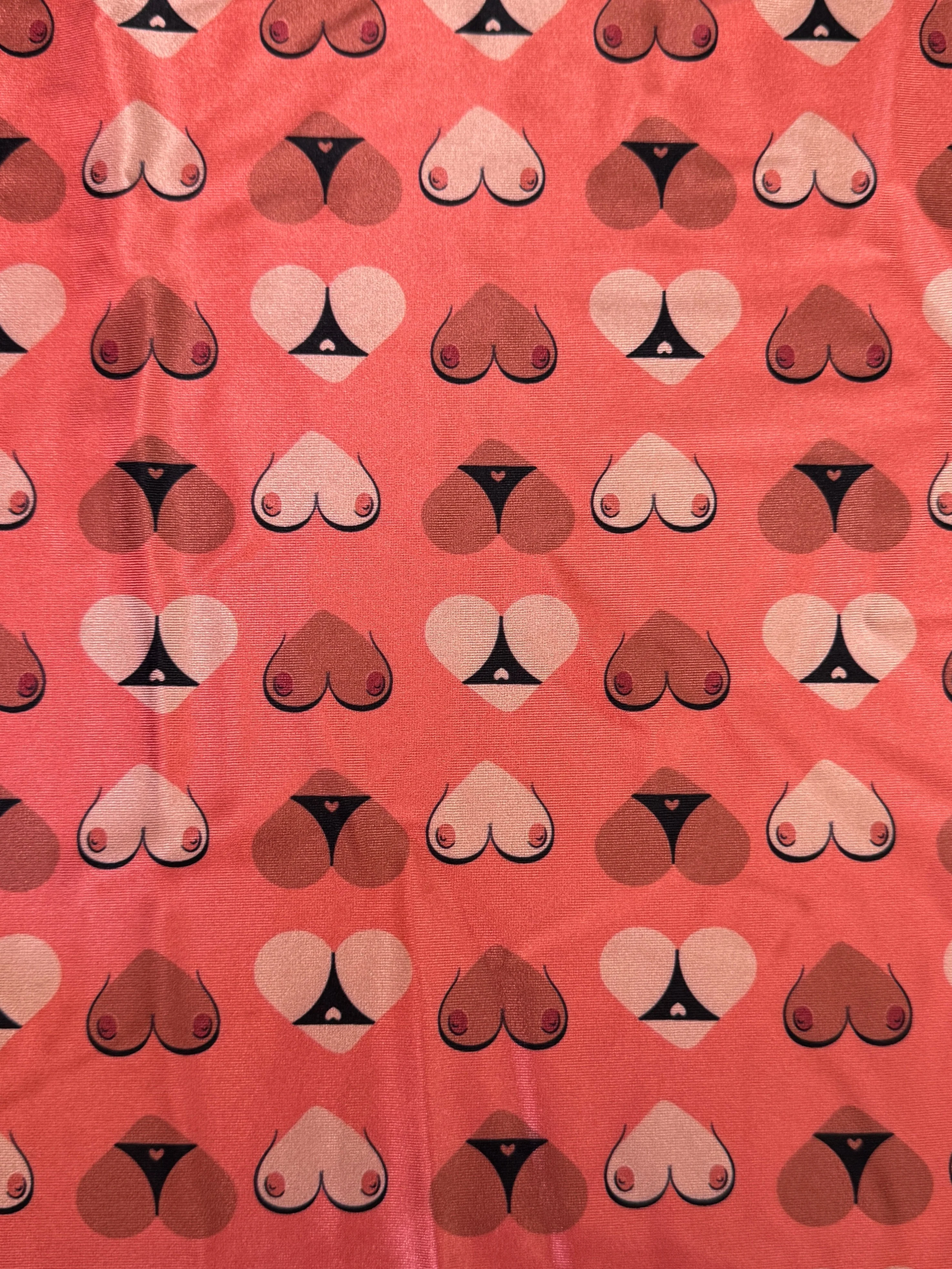 Cheeky Hearts Nylon Spandex - Image 5