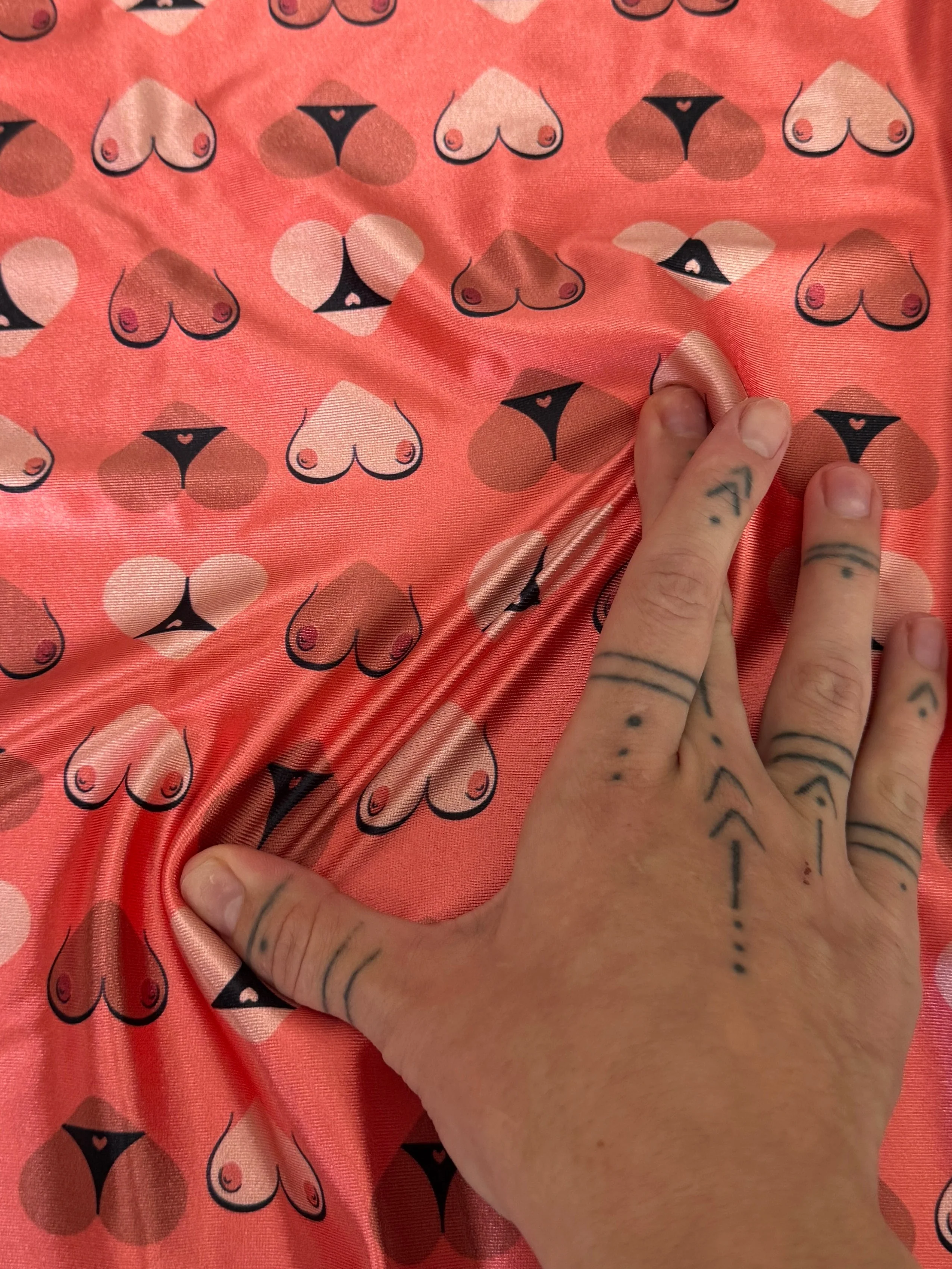 Cheeky Hearts Nylon Spandex - Image 8