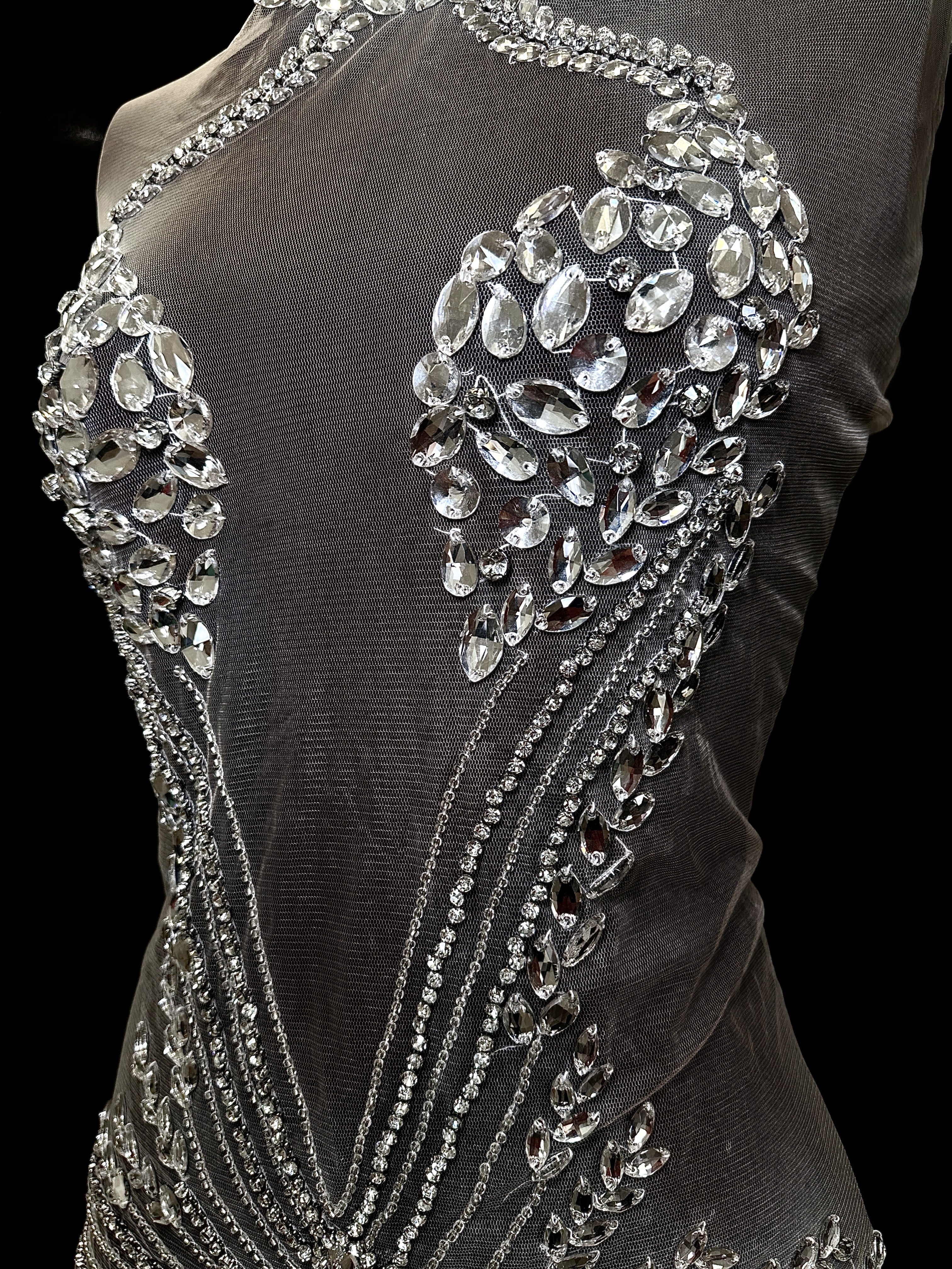 Chelsea Rhinestones Applique Bodice - Image 8