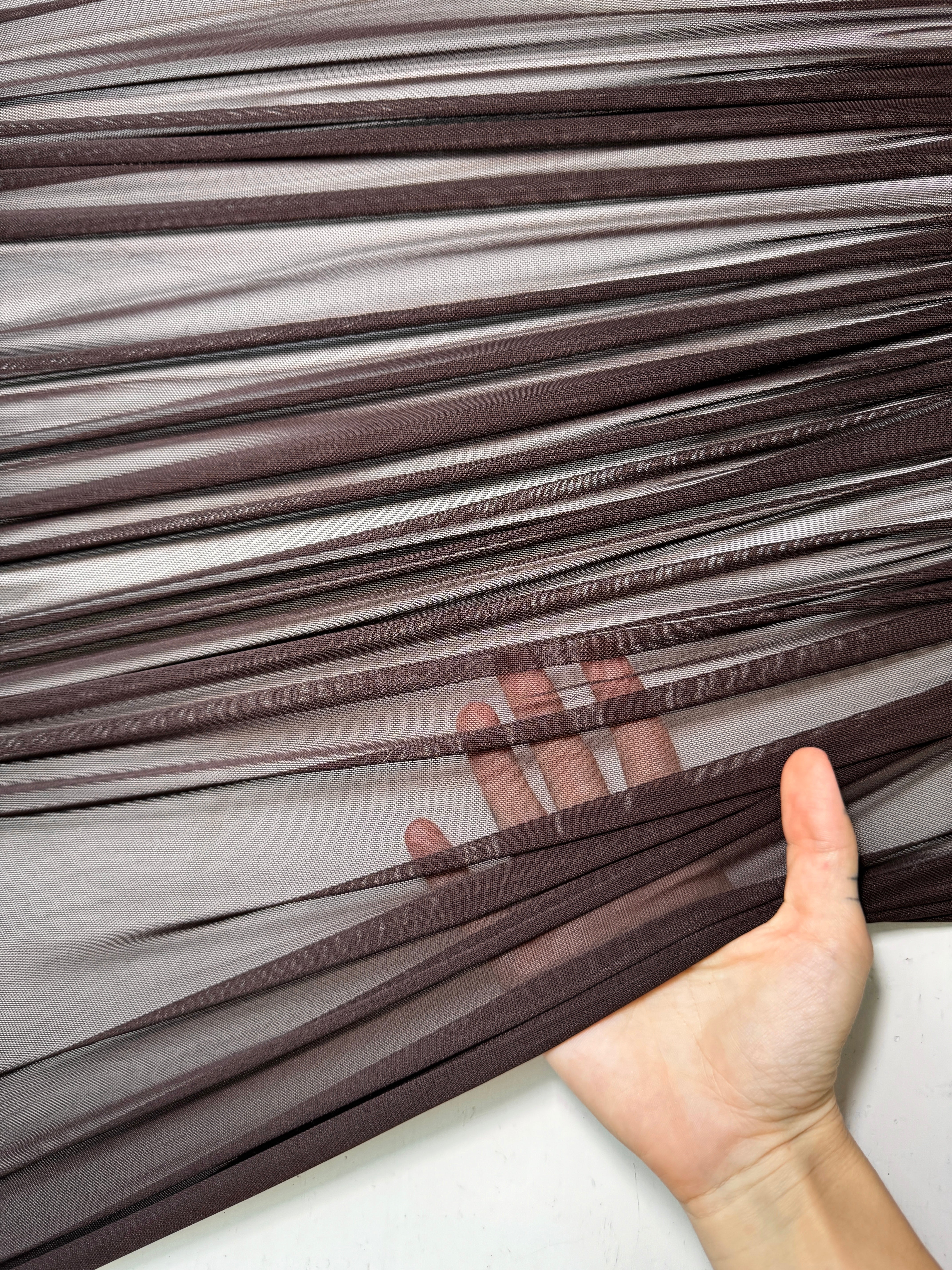 Chocolate Brown 4 Way Stretch Power Mesh