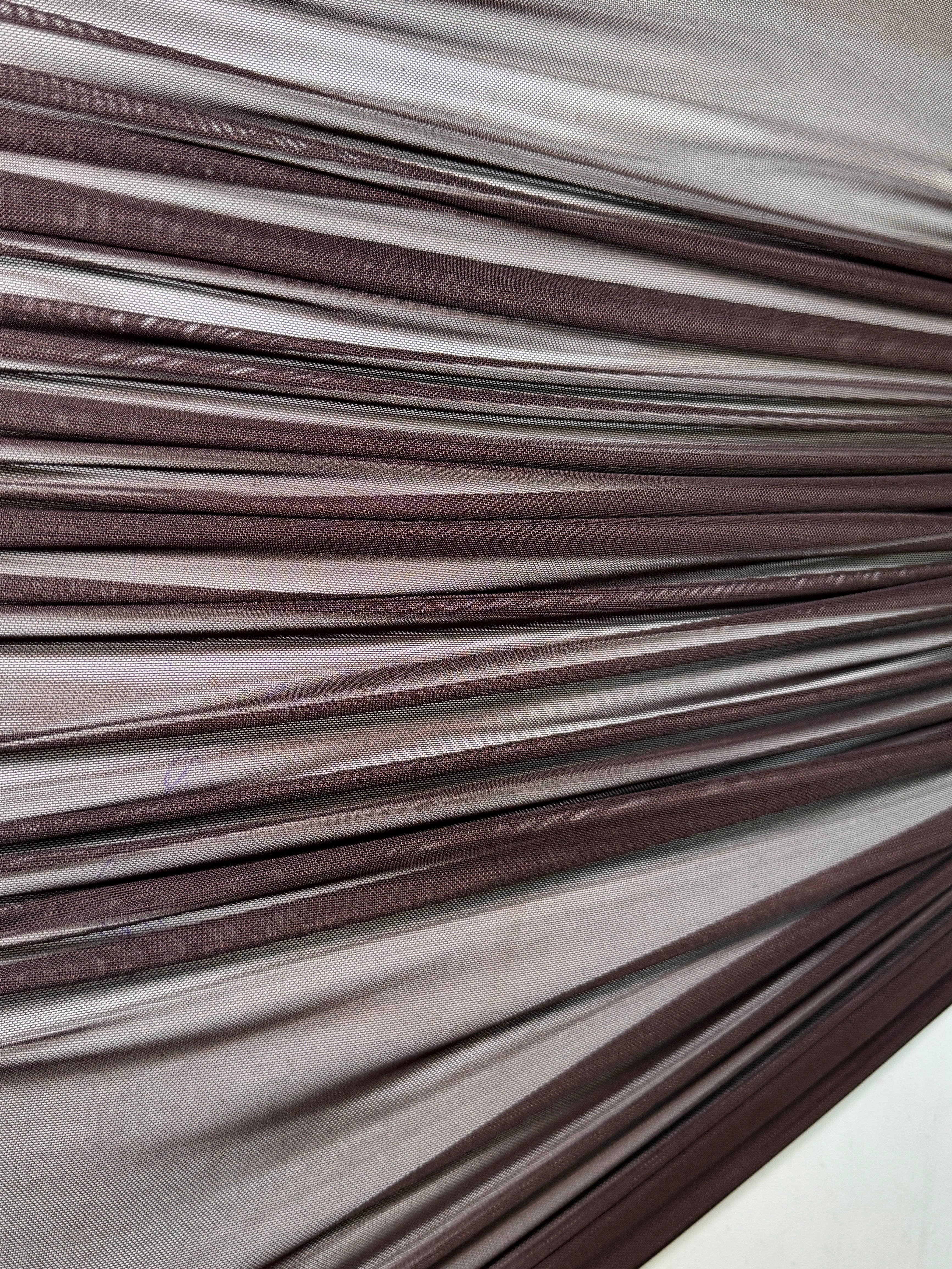 Chocolate Brown 4 Way Stretch Power Mesh - Image 6