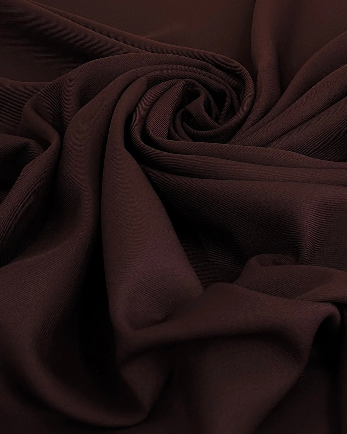 Chocolate Brown Denim Look Stretch Twill - Image 4