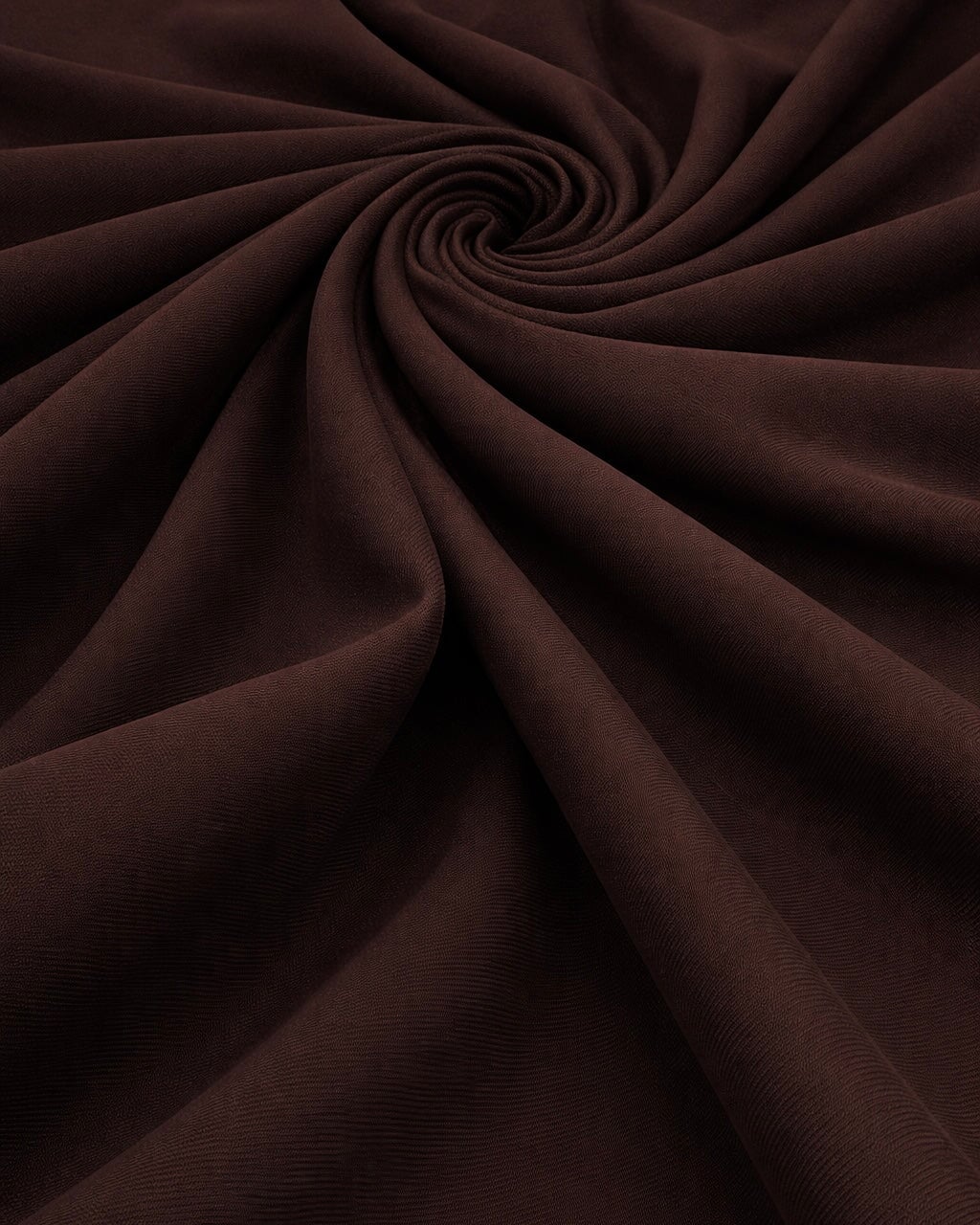 Chocolate Brown Denim Look Stretch Twill - Image 5