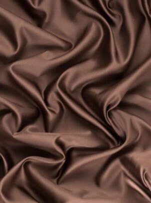 Chocolate Brown Silky Stretch Satin - Image 3