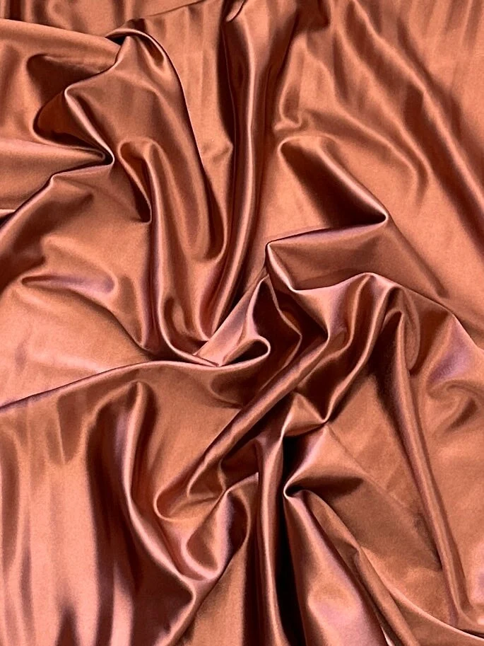 Copper Shiny Nylon Spandex - Image 3