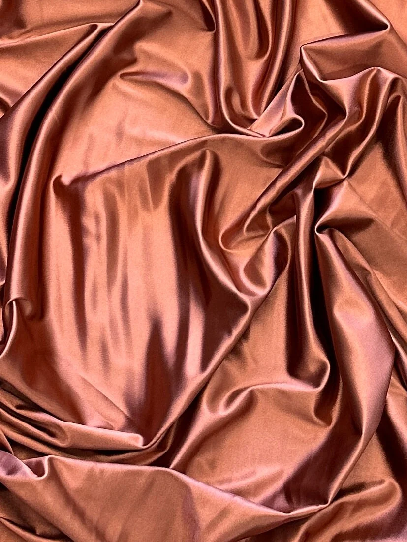 Copper Shiny Nylon Spandex - Image 5